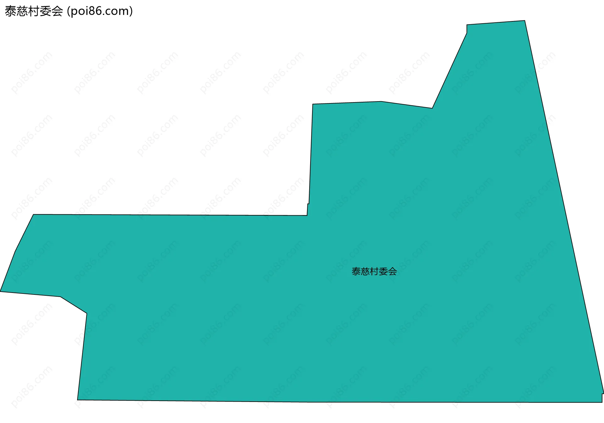泰慈村委会边界地图