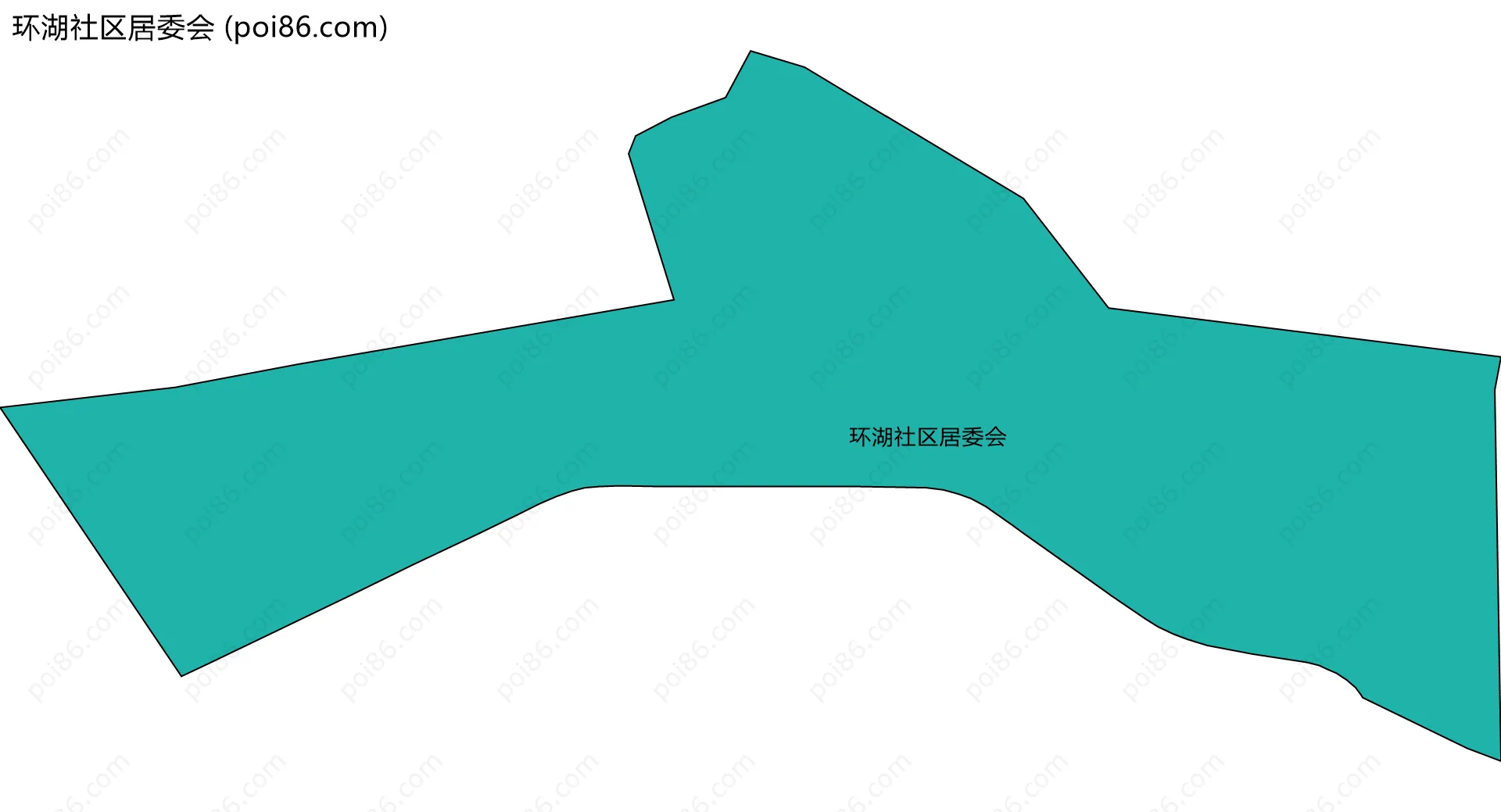 环湖社区居委会边界地图