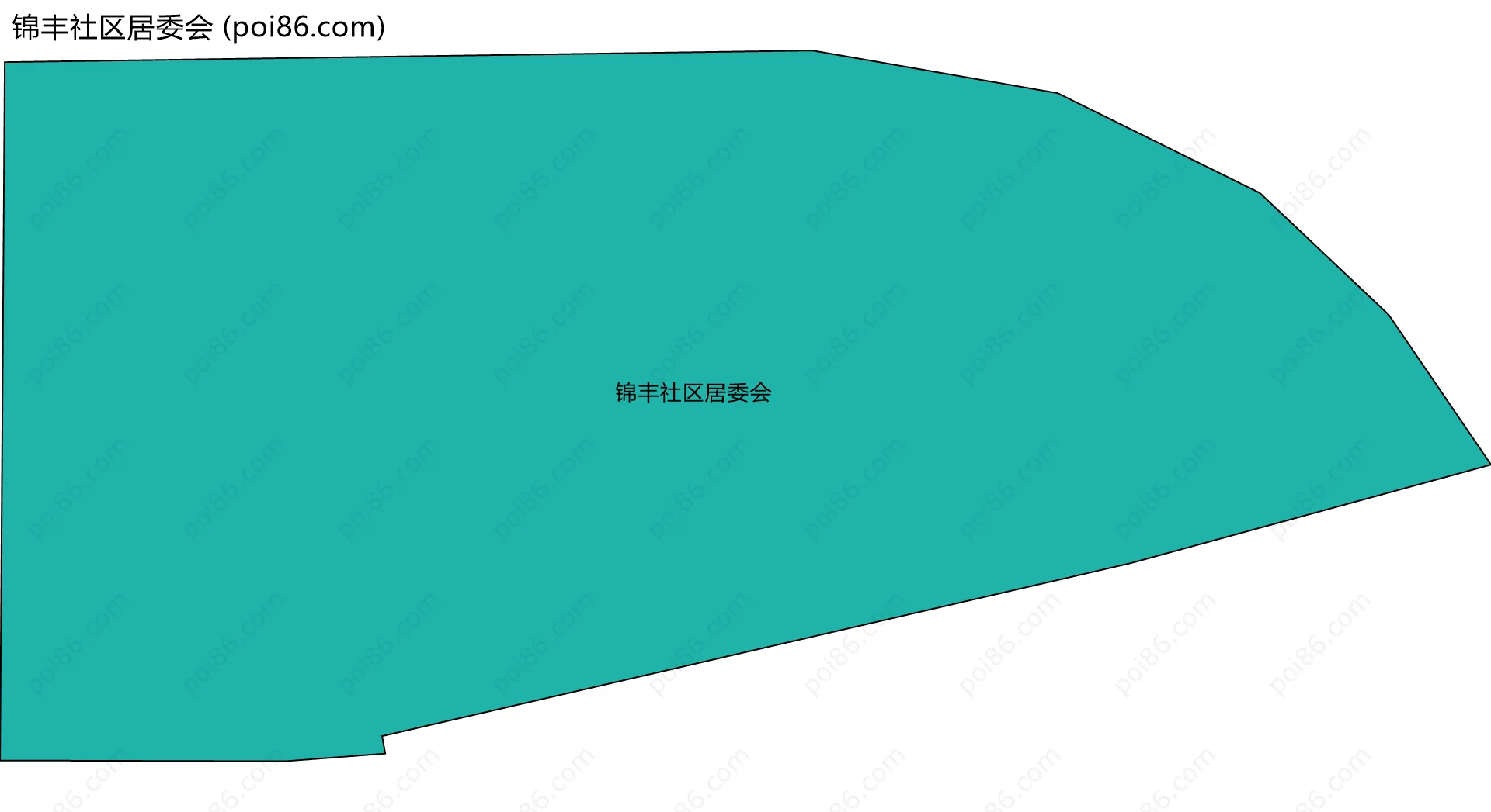 锦丰社区居委会边界地图