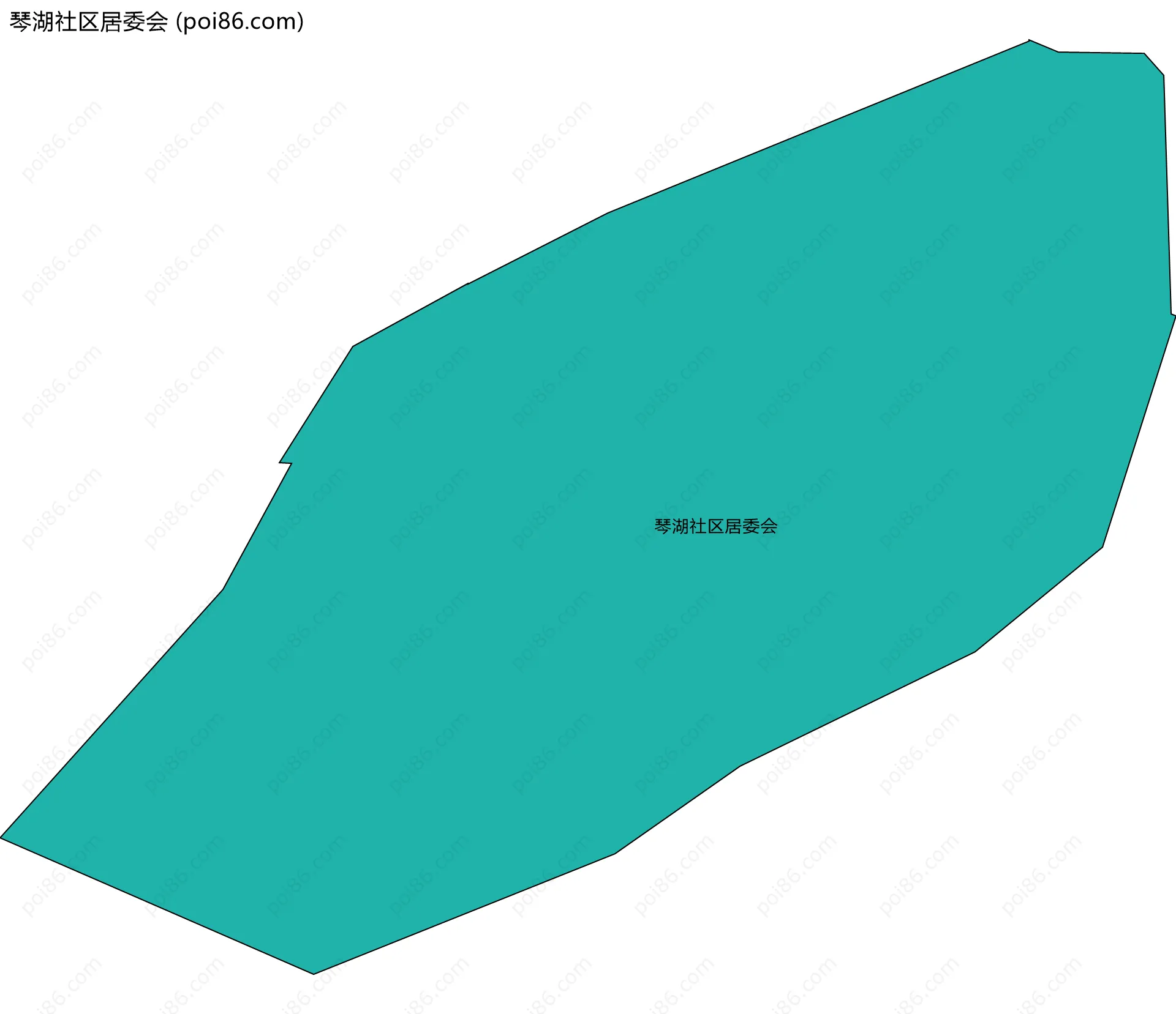 琴湖社区居委会边界地图