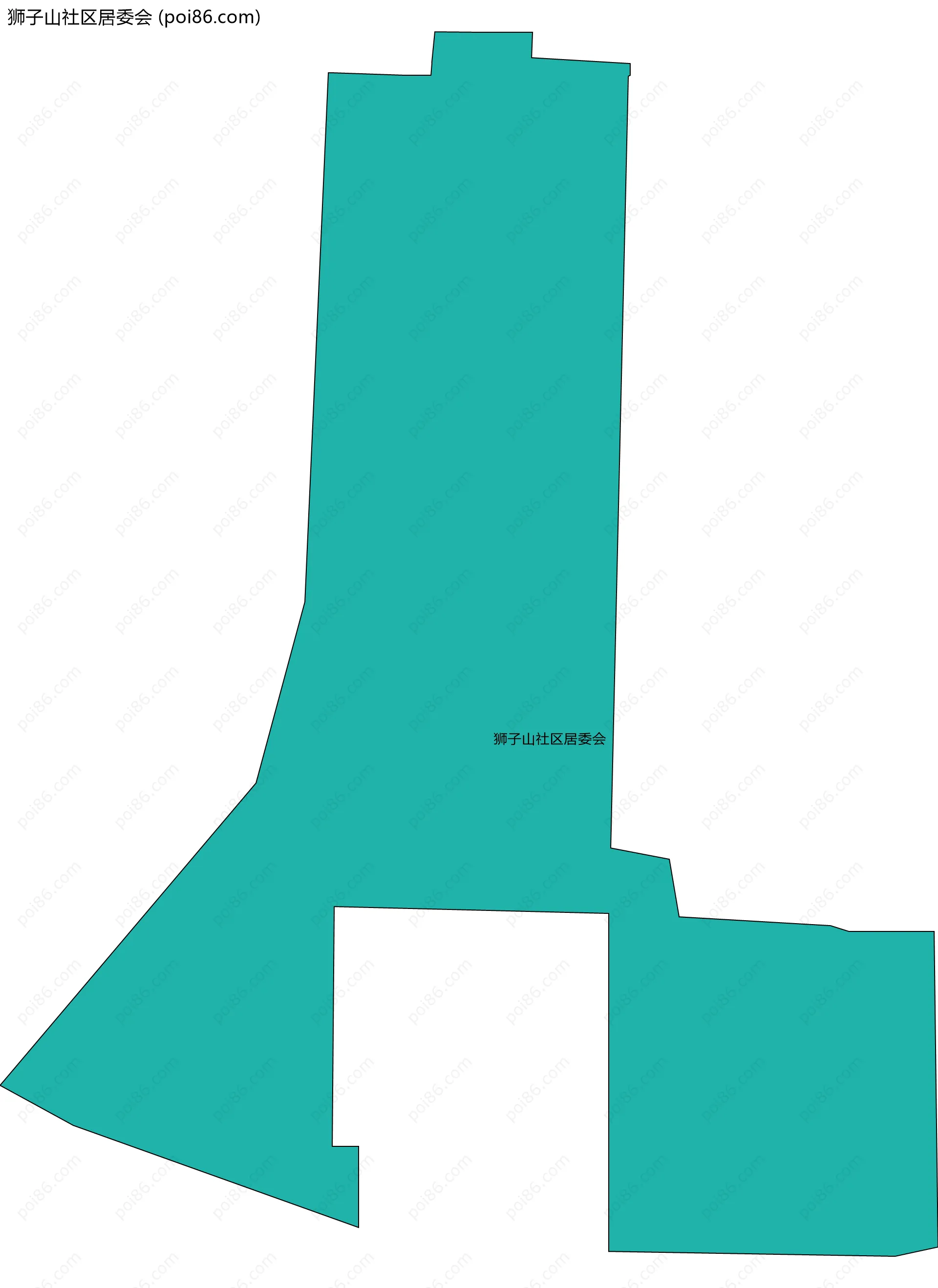 狮子山社区居委会边界地图