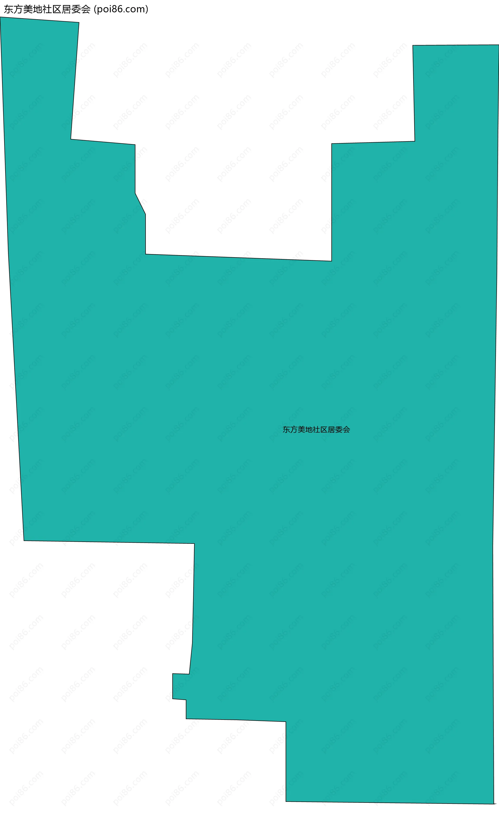 东方美地社区居委会边界地图