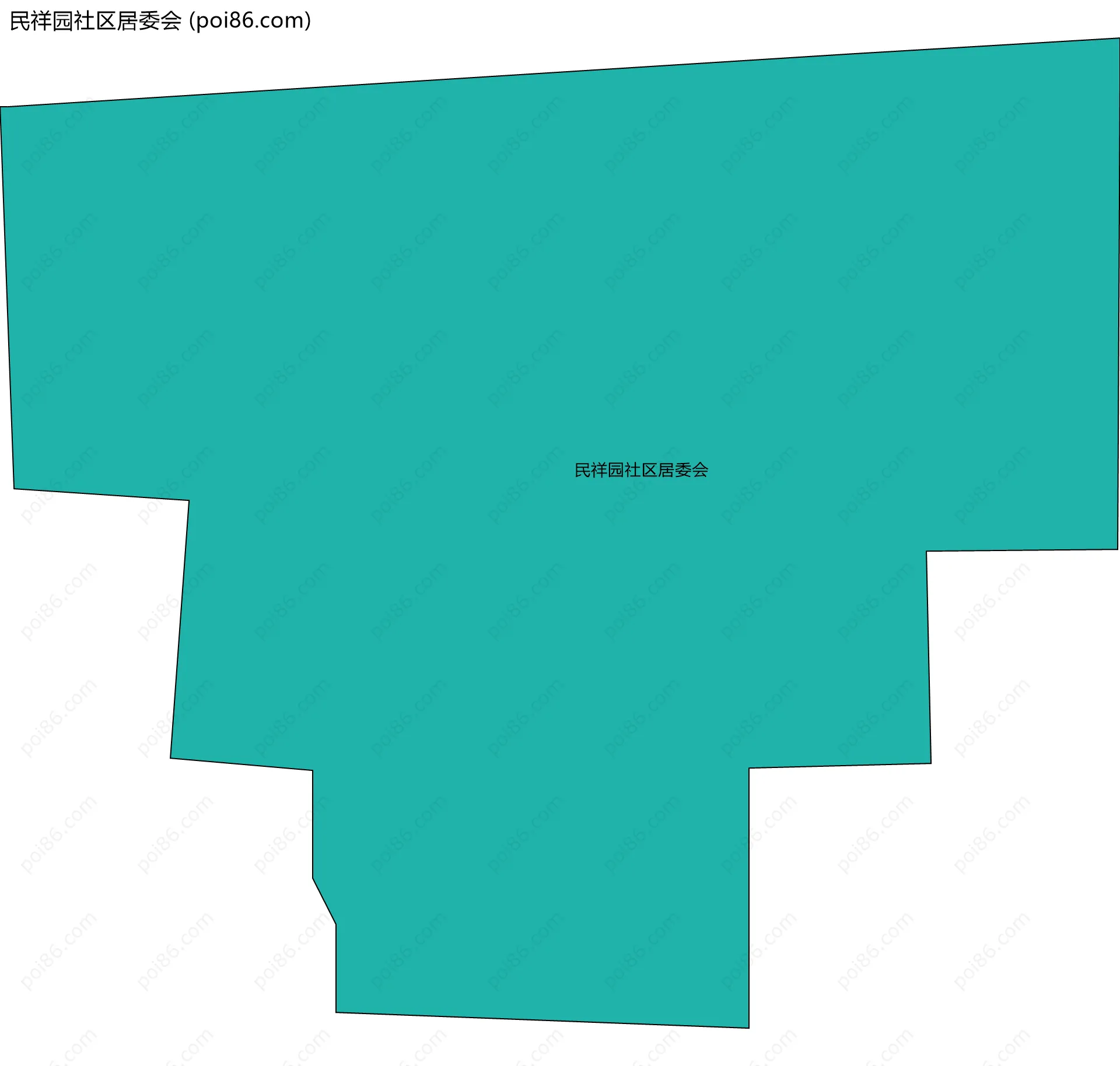 民祥园社区居委会边界地图