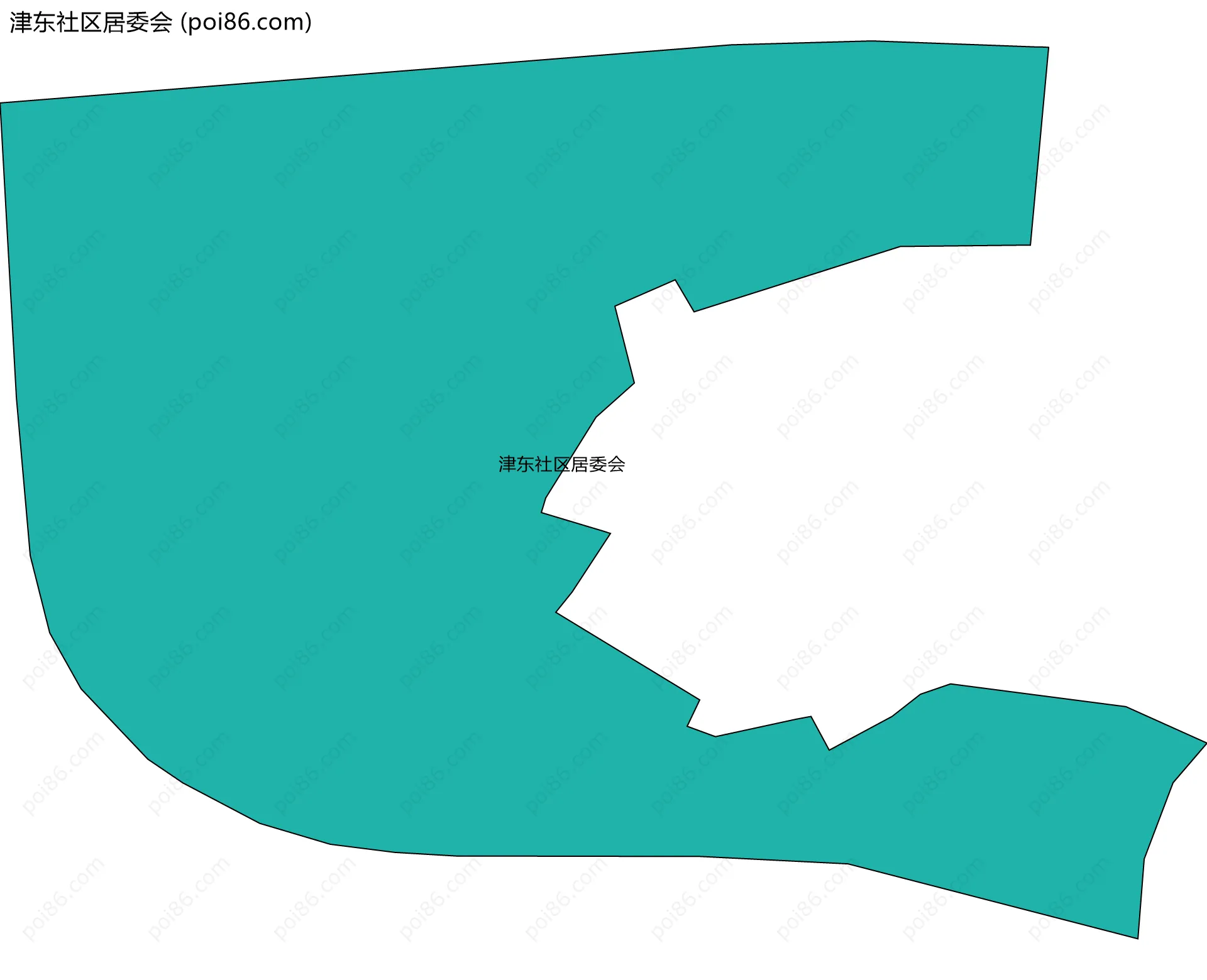 津东社区居委会边界地图