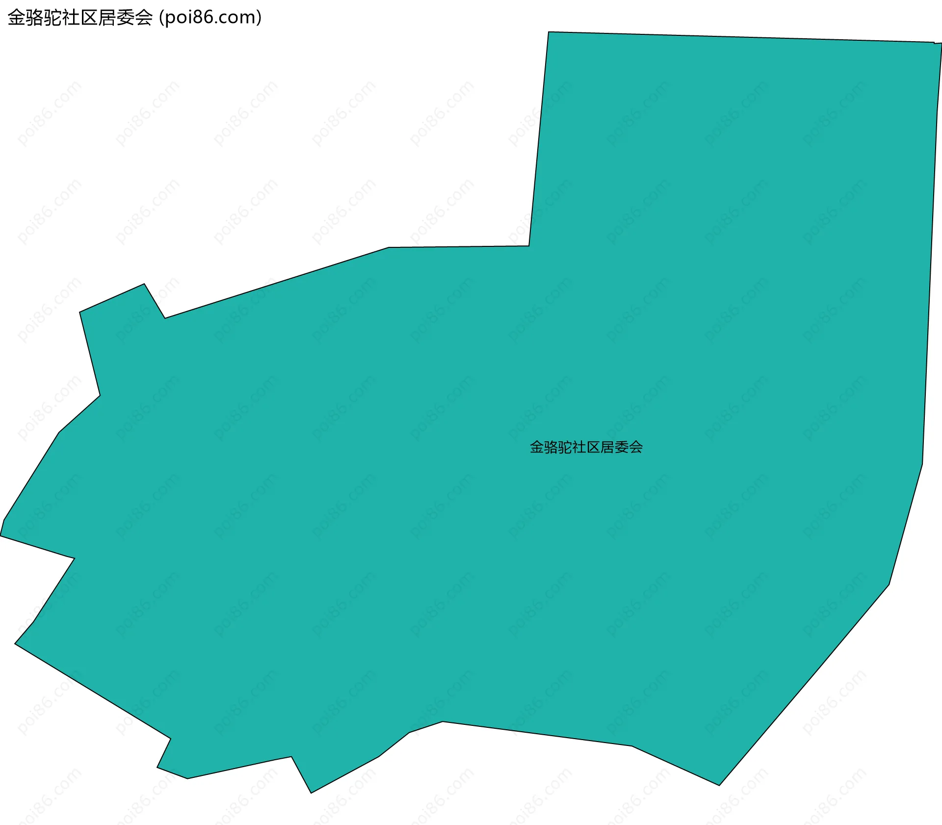 金骆驼社区居委会边界地图