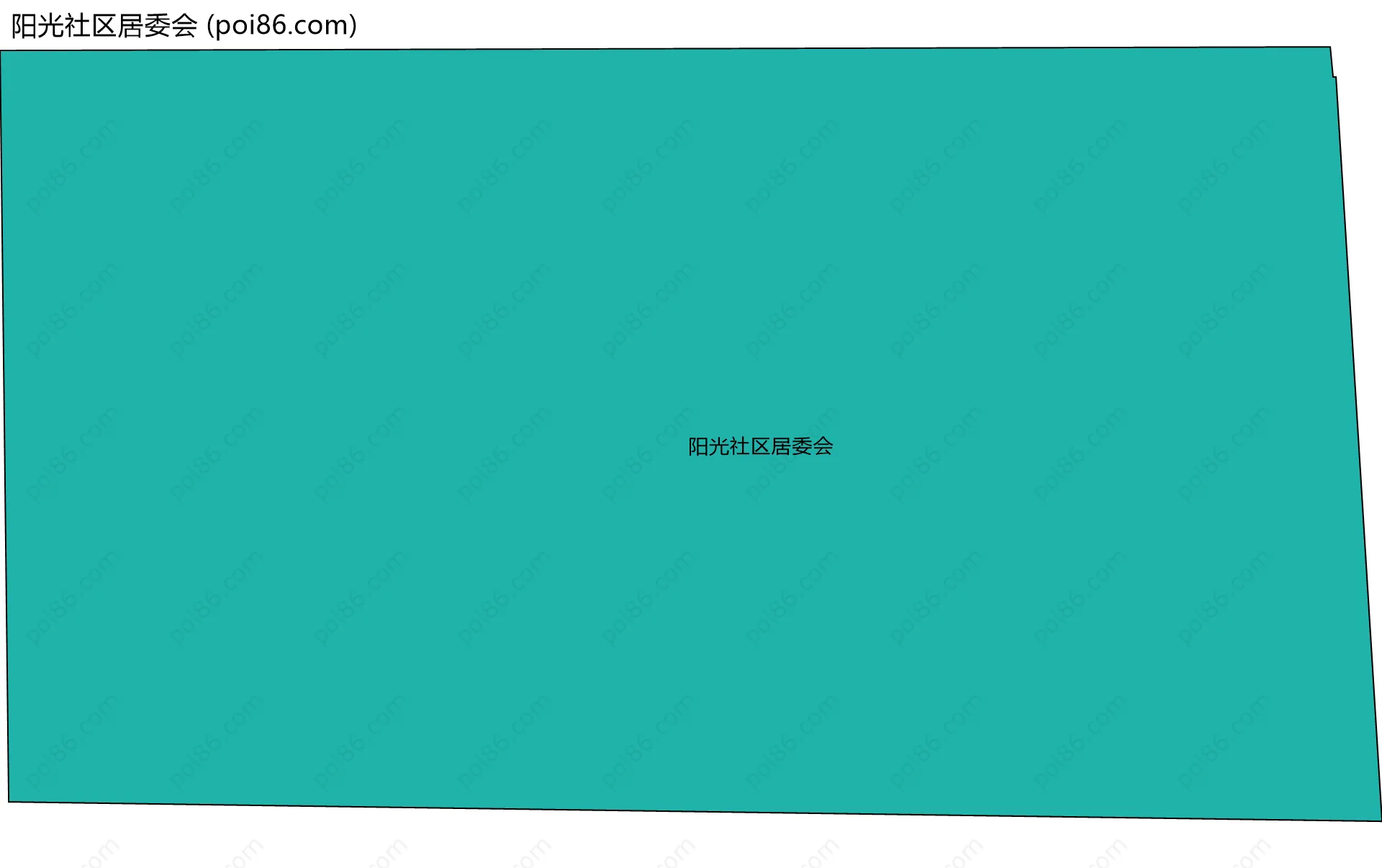 阳光社区居委会边界地图