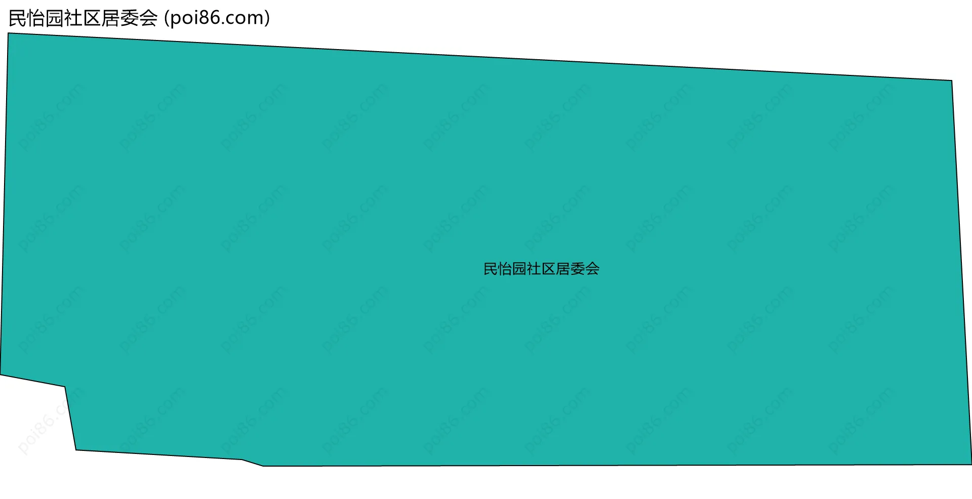 民怡园社区居委会边界地图