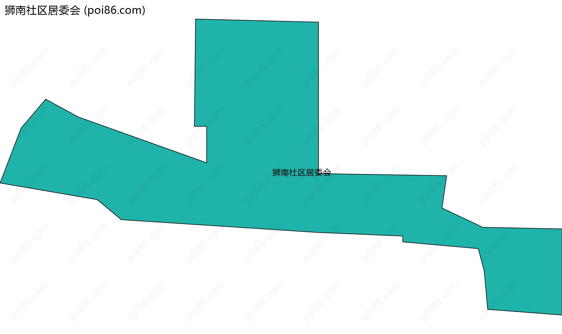 狮南社区居委会边界地图