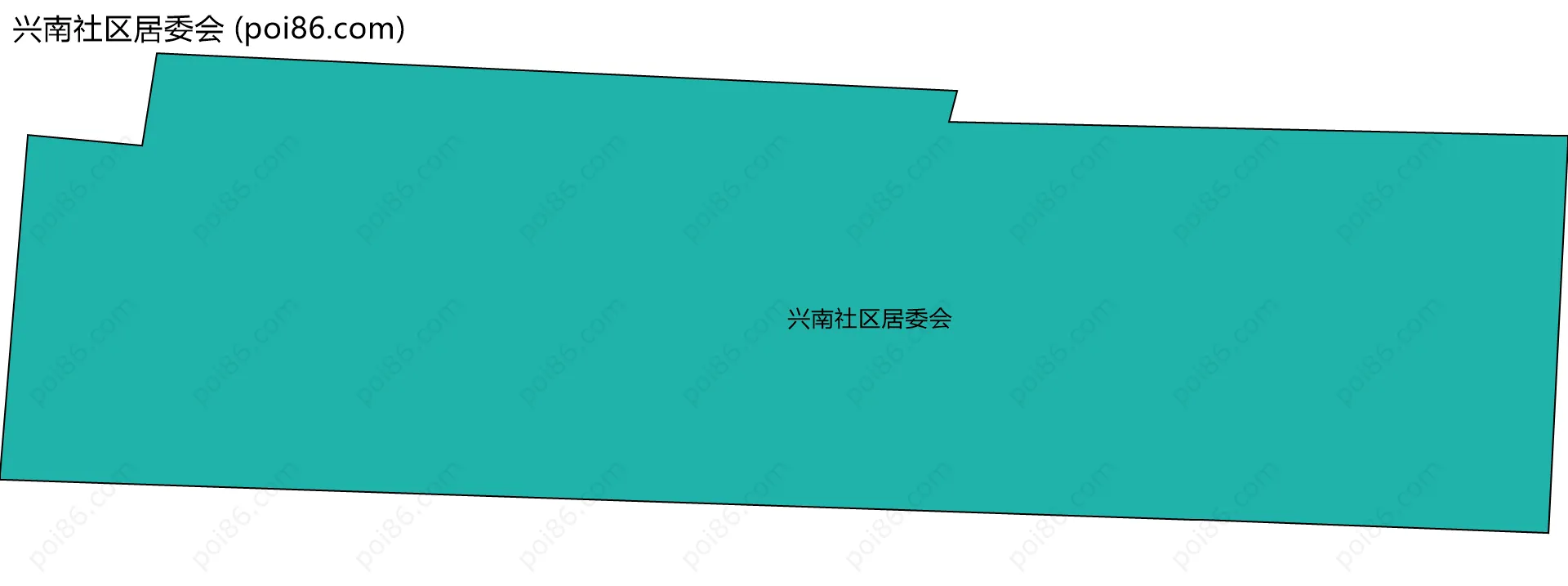兴南社区居委会边界地图