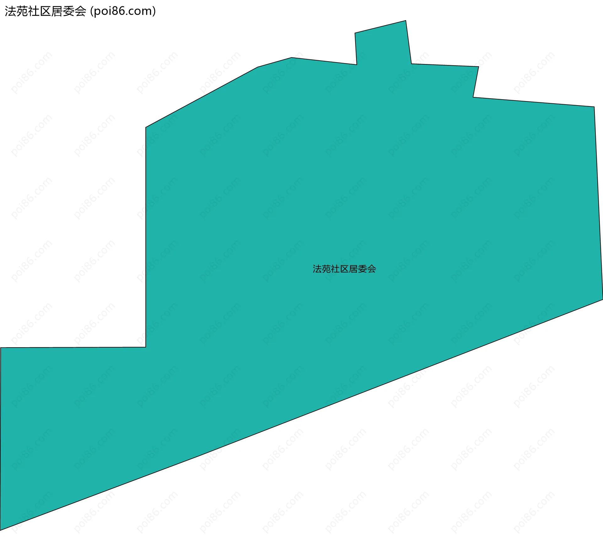 法苑社区居委会边界地图