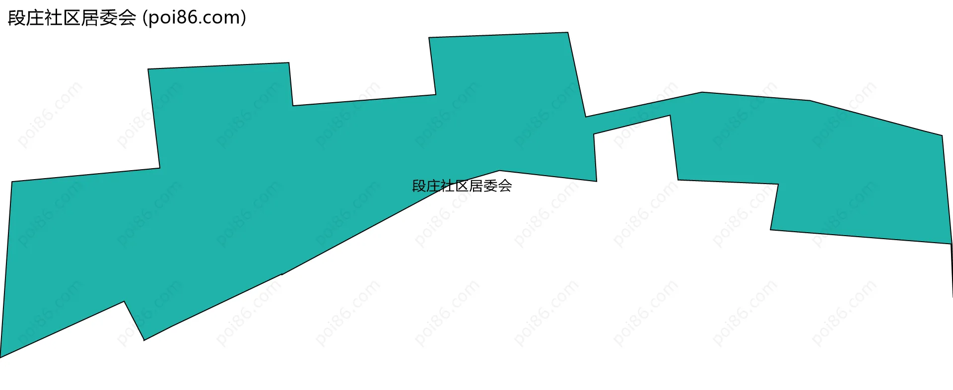 段庄社区居委会边界地图