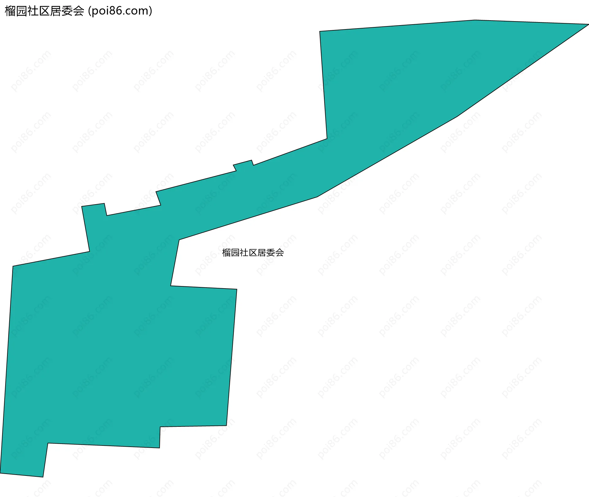 榴园社区居委会边界地图