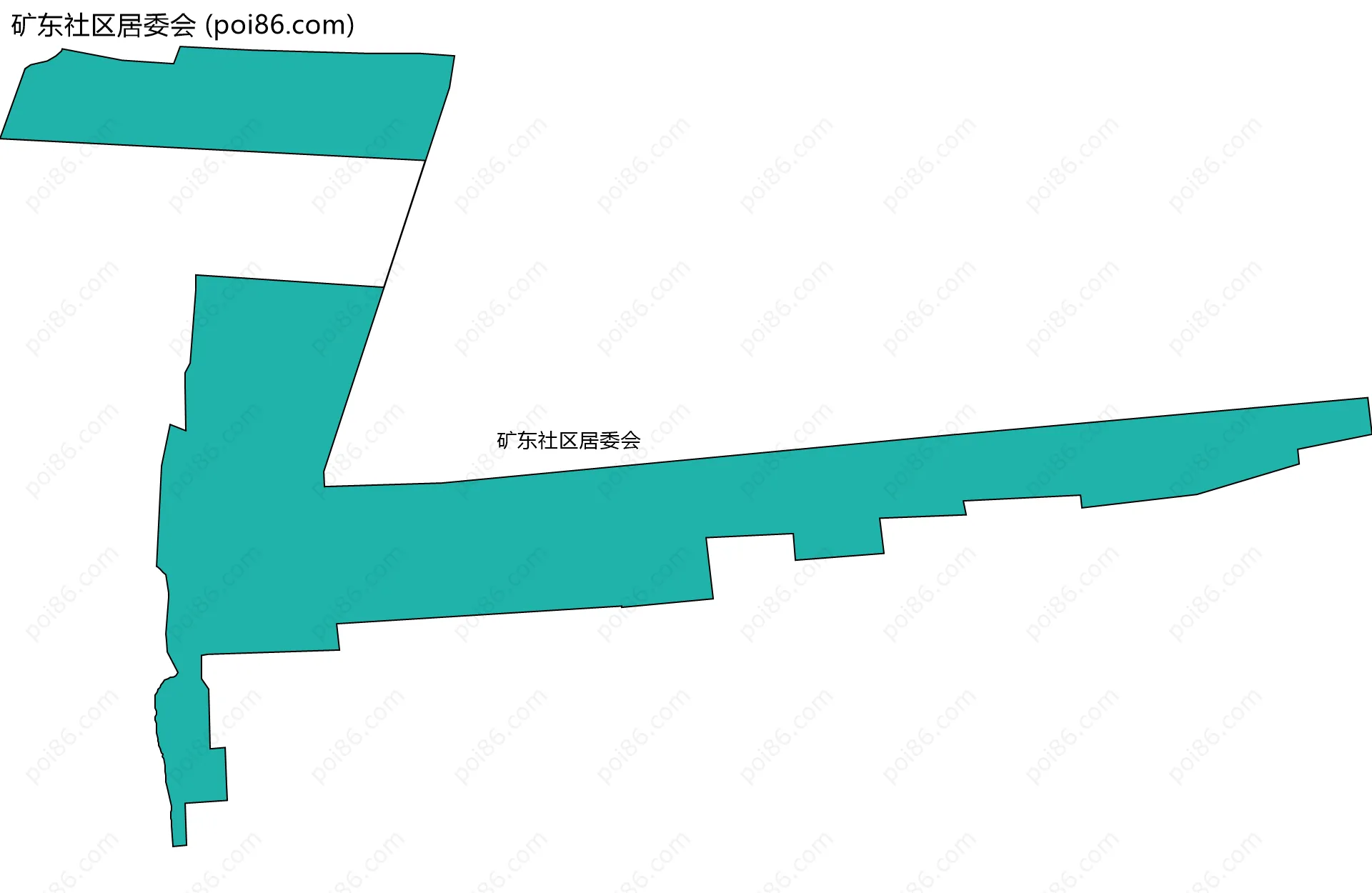 矿东社区居委会边界地图