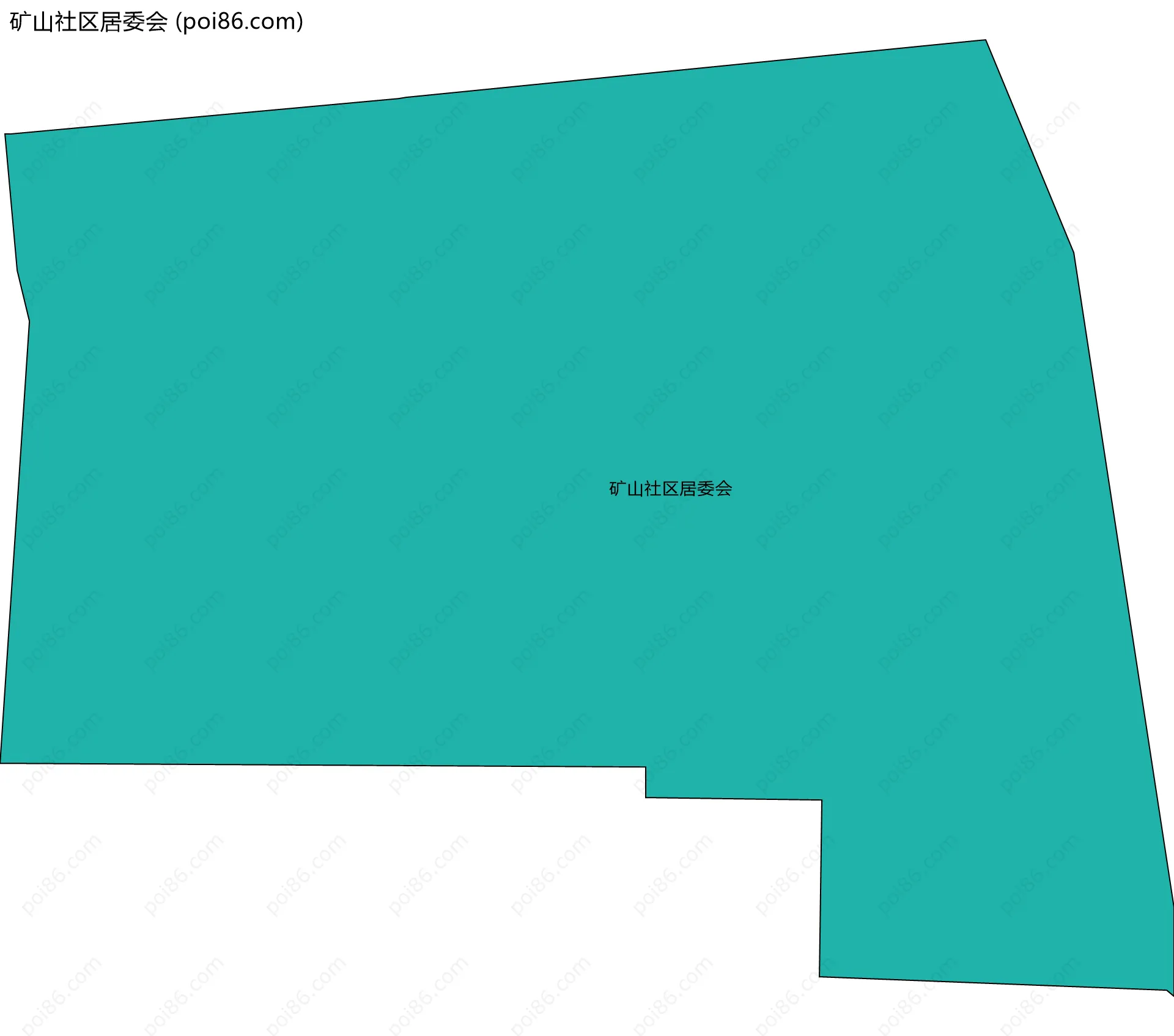矿山社区居委会边界地图