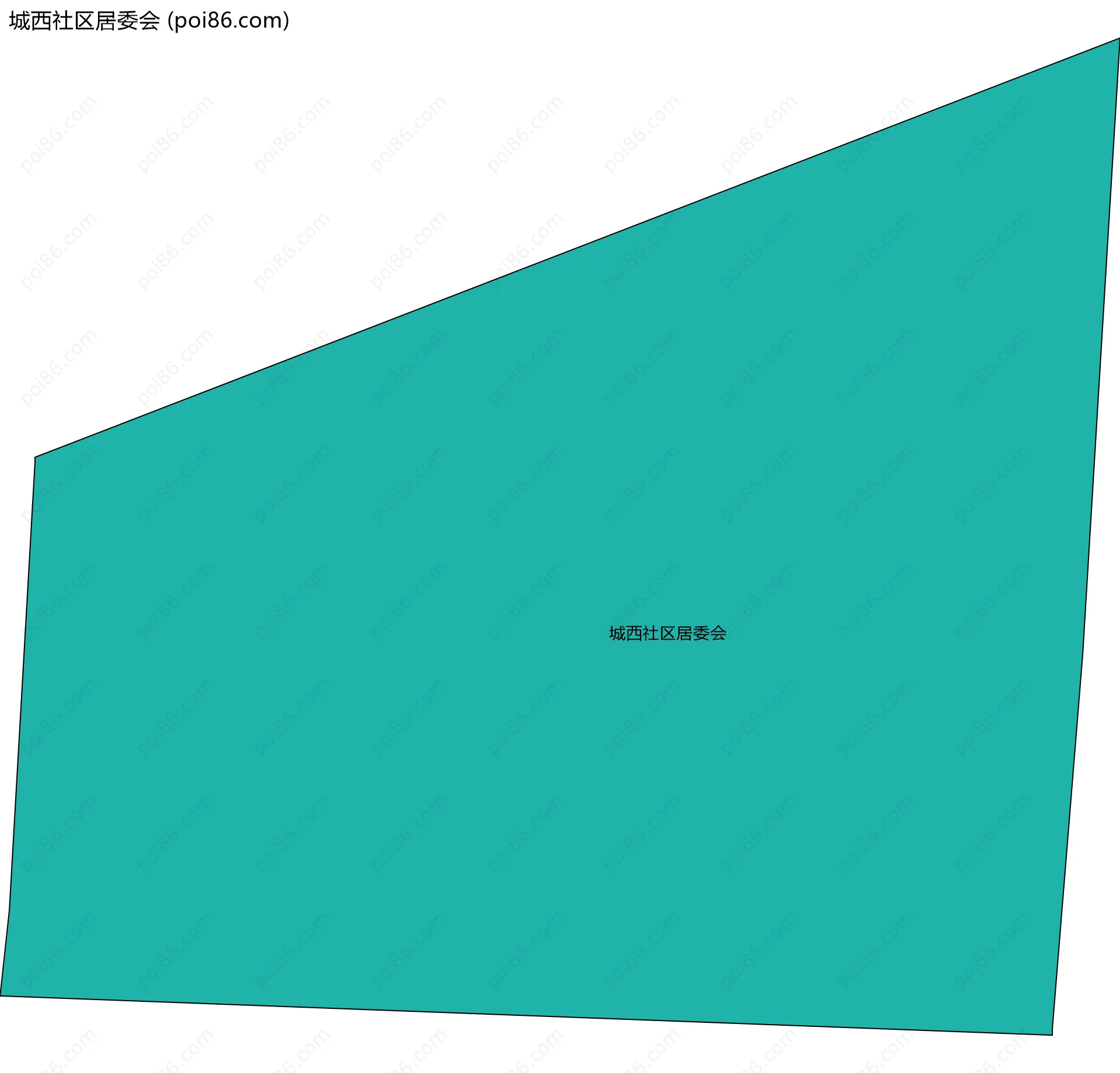 城西社区居委会边界地图