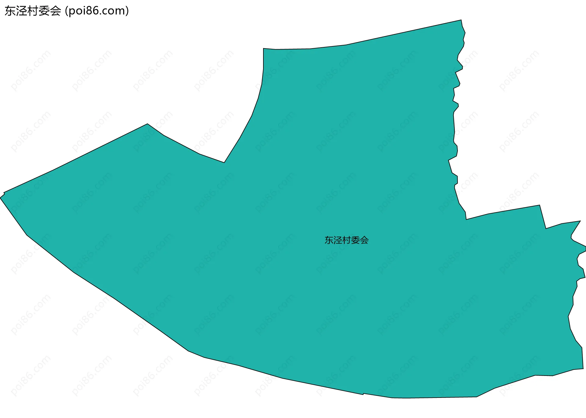东泾村委会边界地图