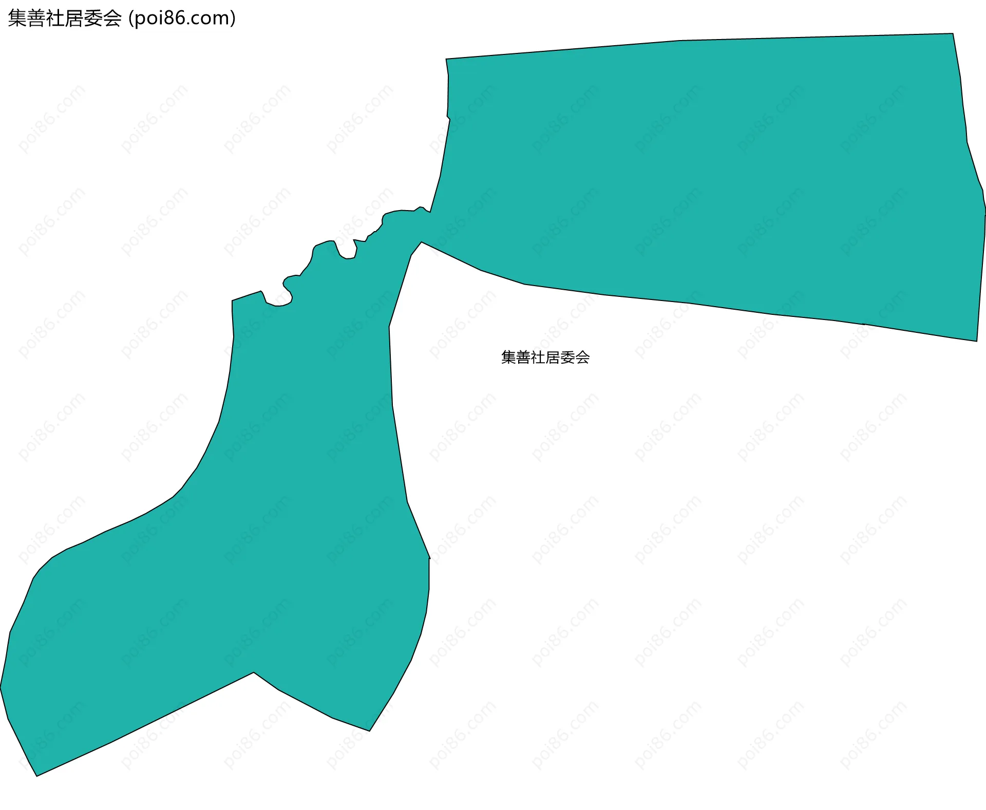 集善社居委会边界地图