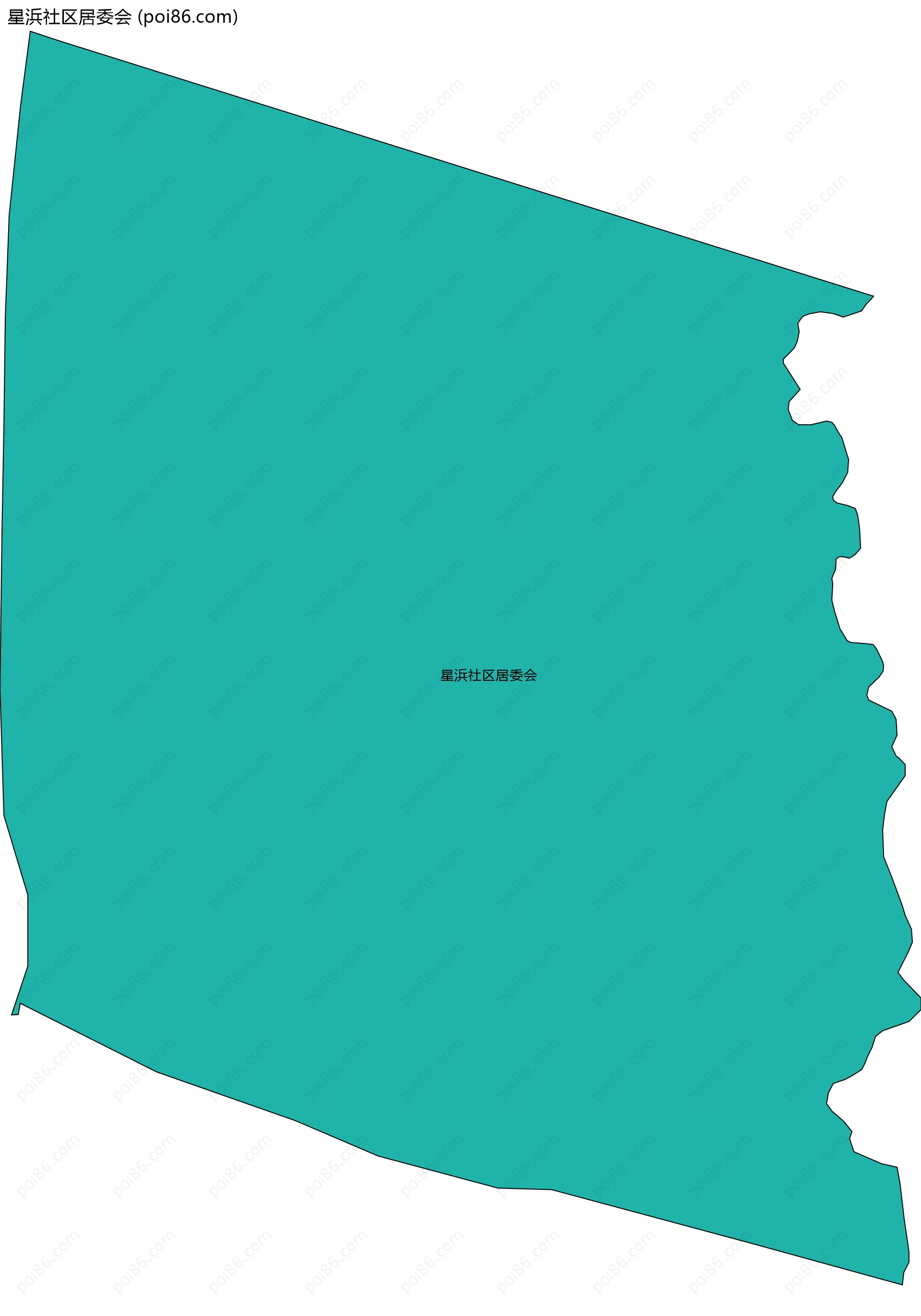 星浜社区居委会边界地图
