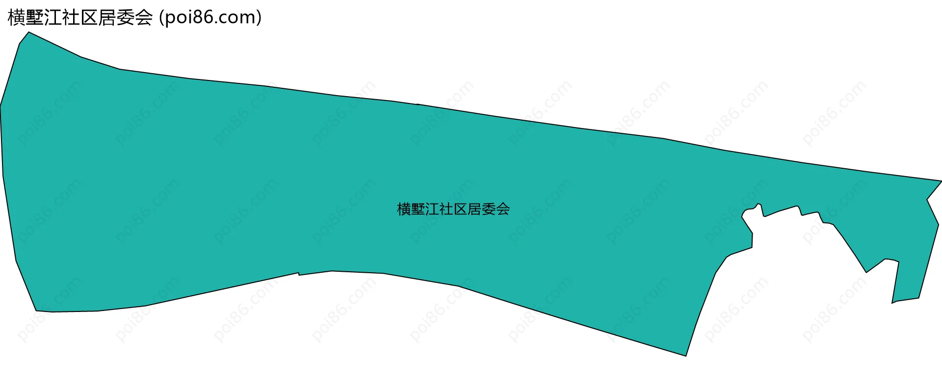 横墅江社区居委会边界地图