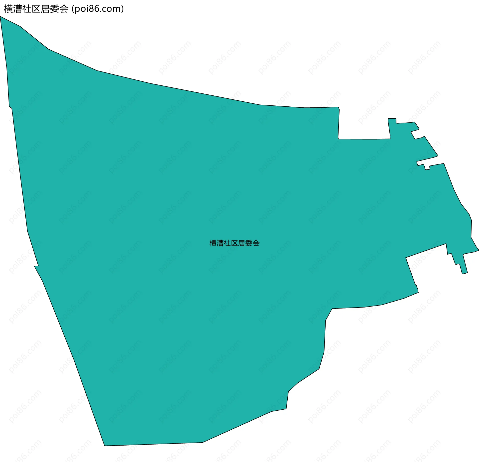 横漕社区居委会边界地图