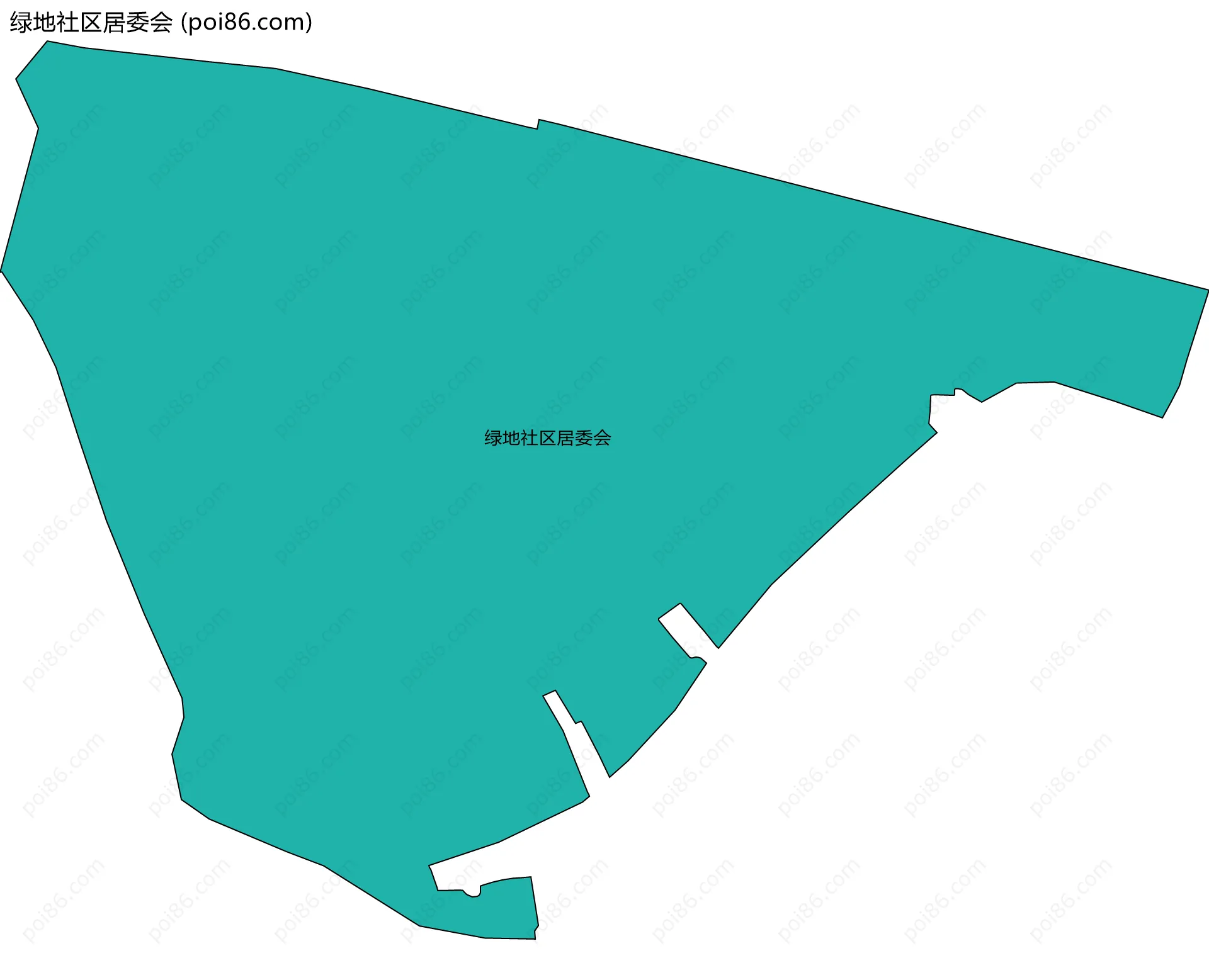绿地社区居委会边界地图