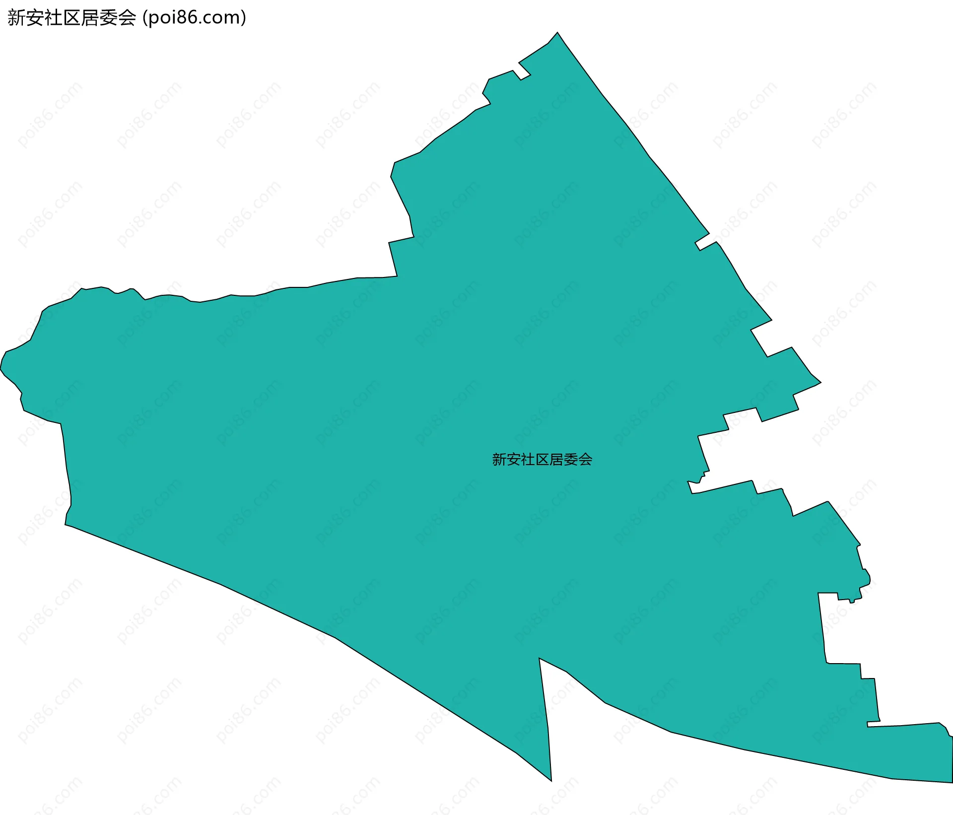 新安社区居委会边界地图