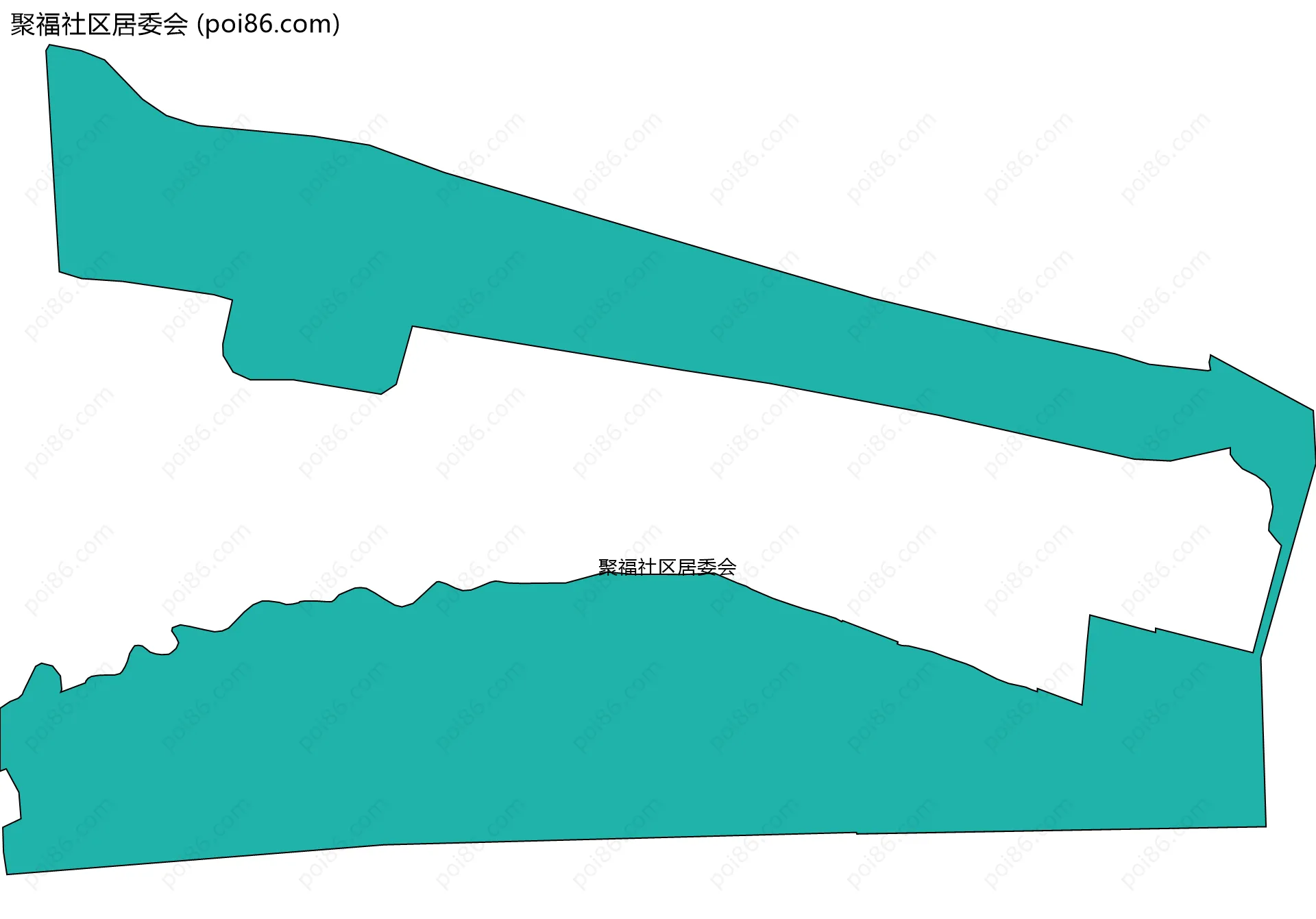 聚福社区居委会边界地图