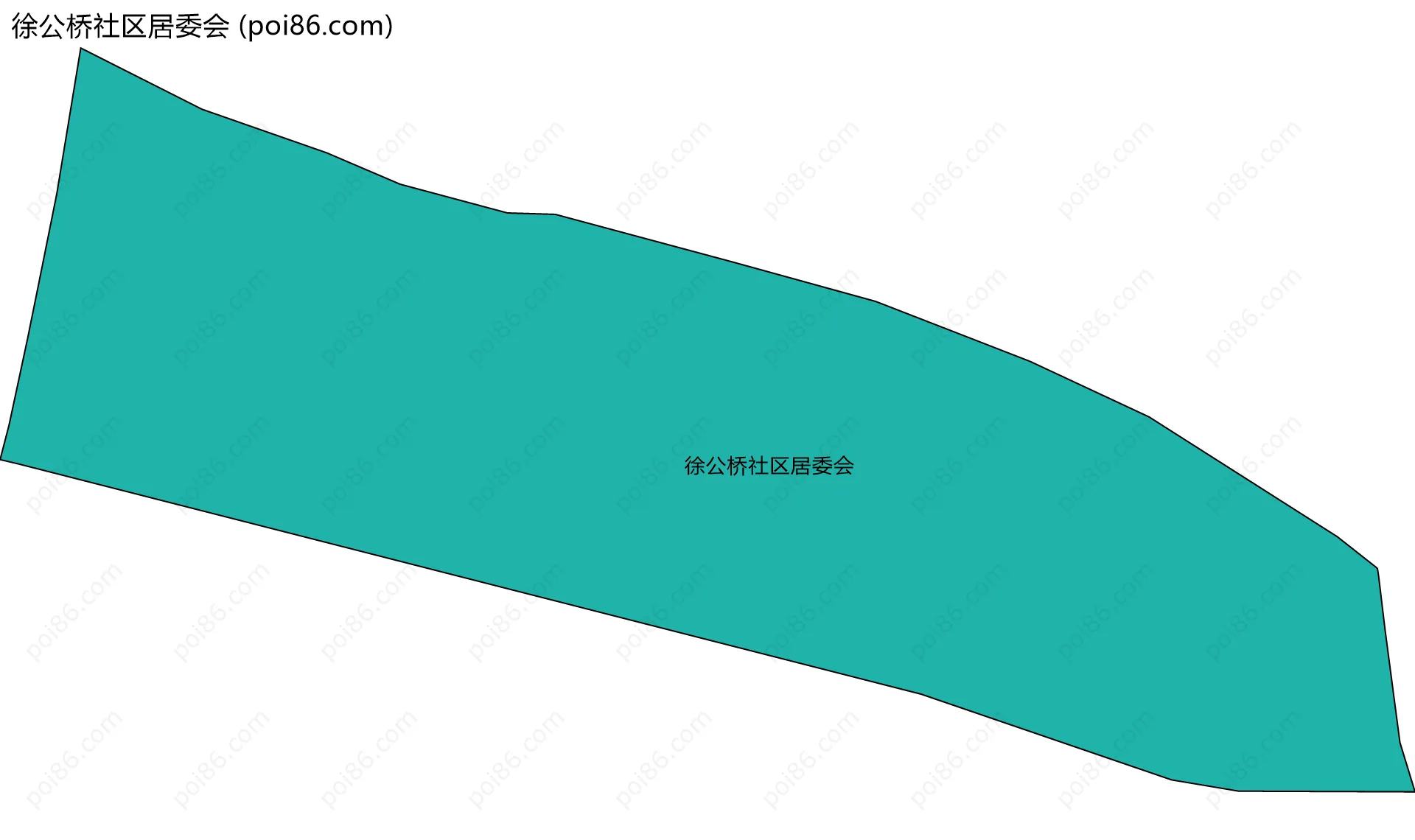 徐公桥社区居委会边界地图