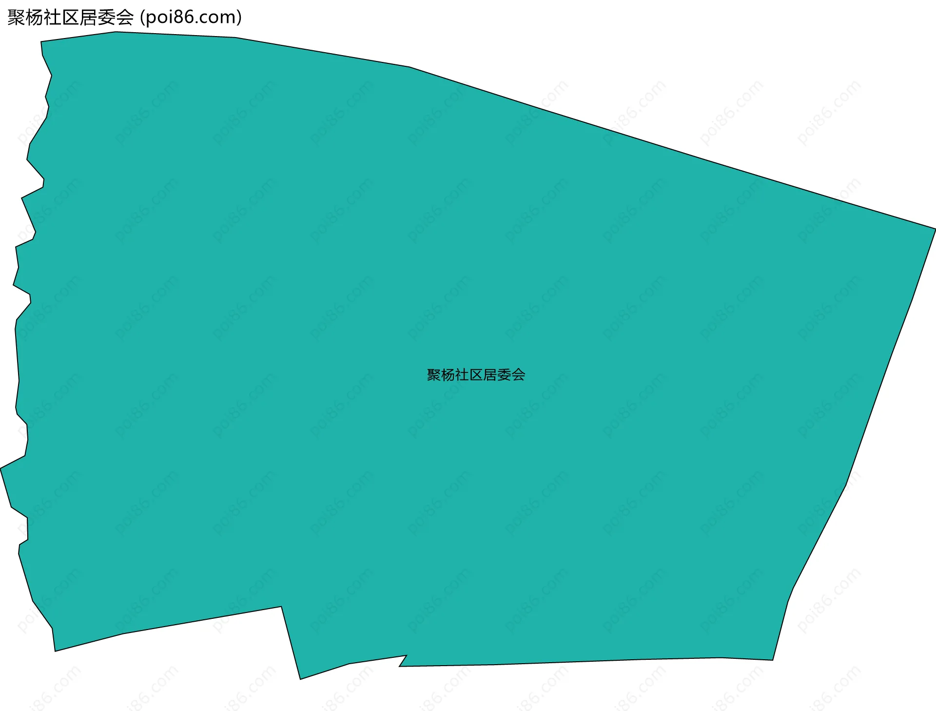 聚杨社区居委会边界地图