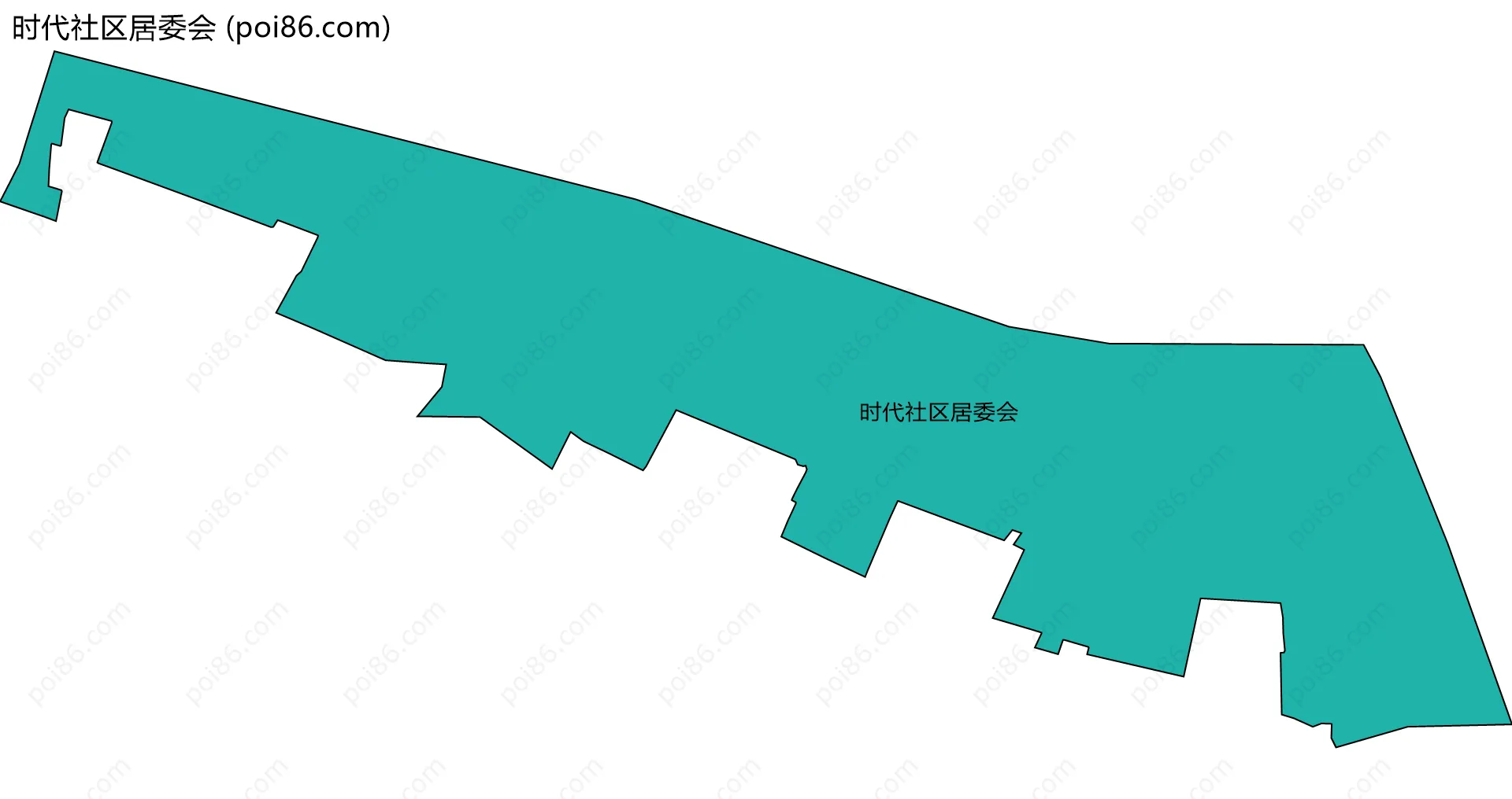 时代社区居委会边界地图