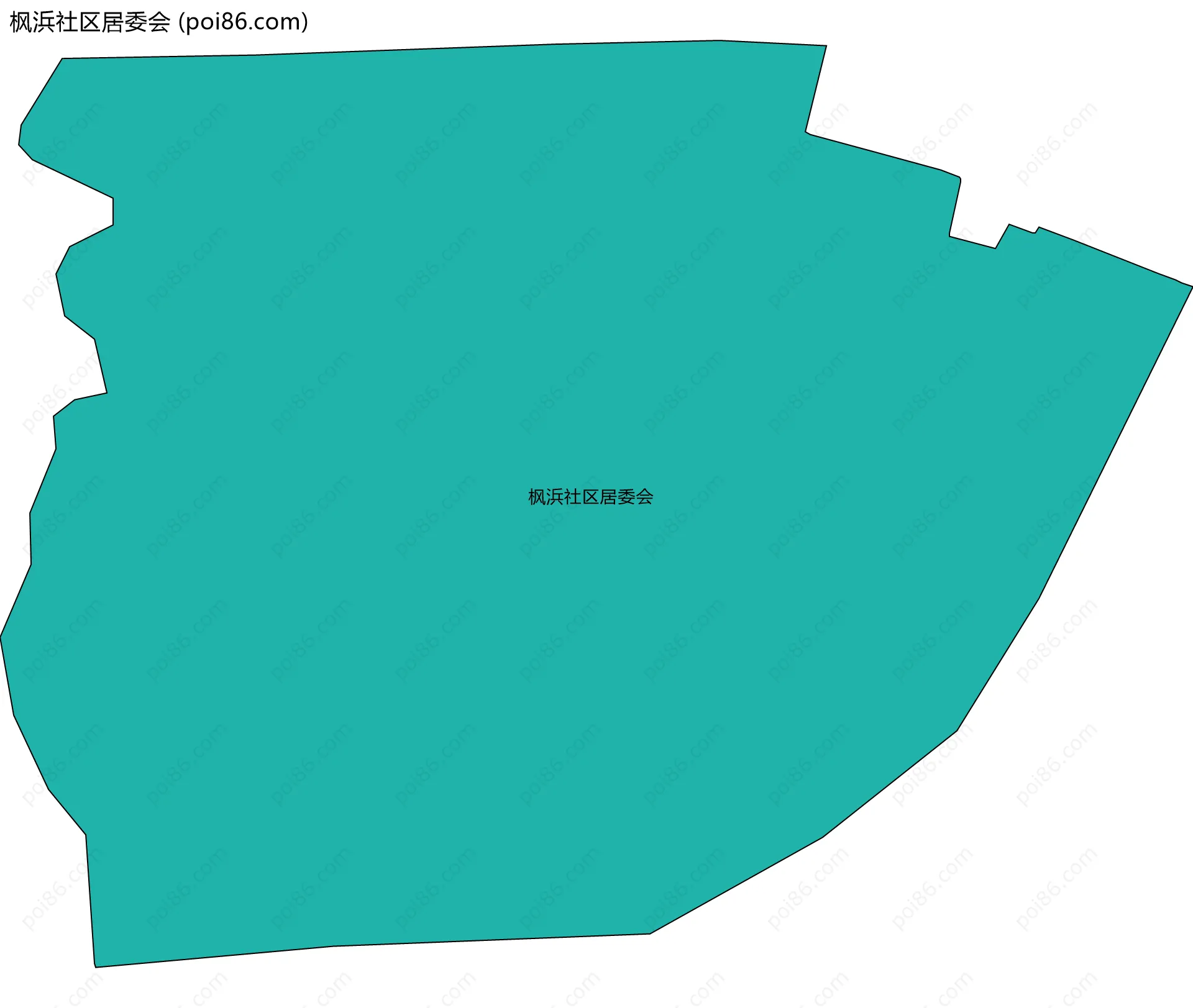 枫浜社区居委会边界地图