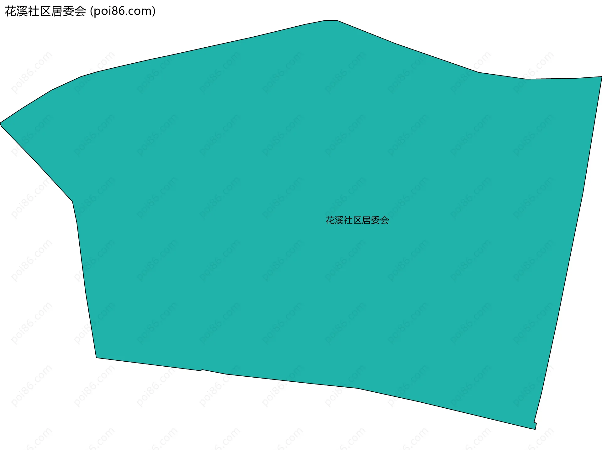 花溪社区居委会边界地图