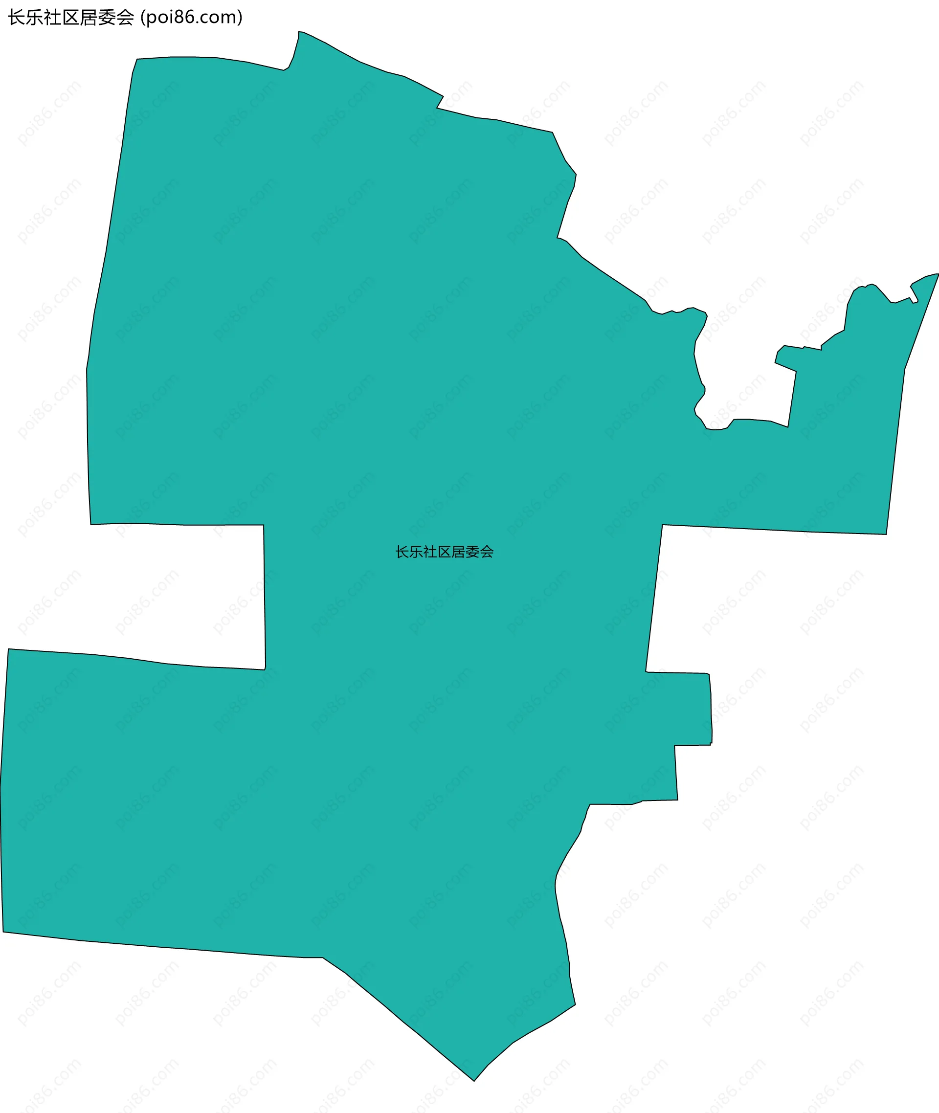 长乐社区居委会边界地图