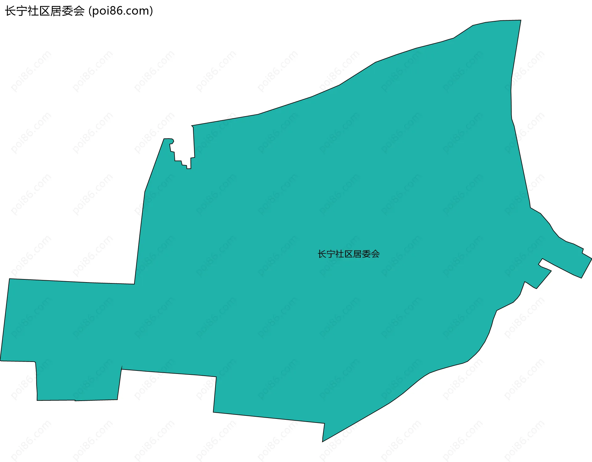 长宁社区居委会边界地图