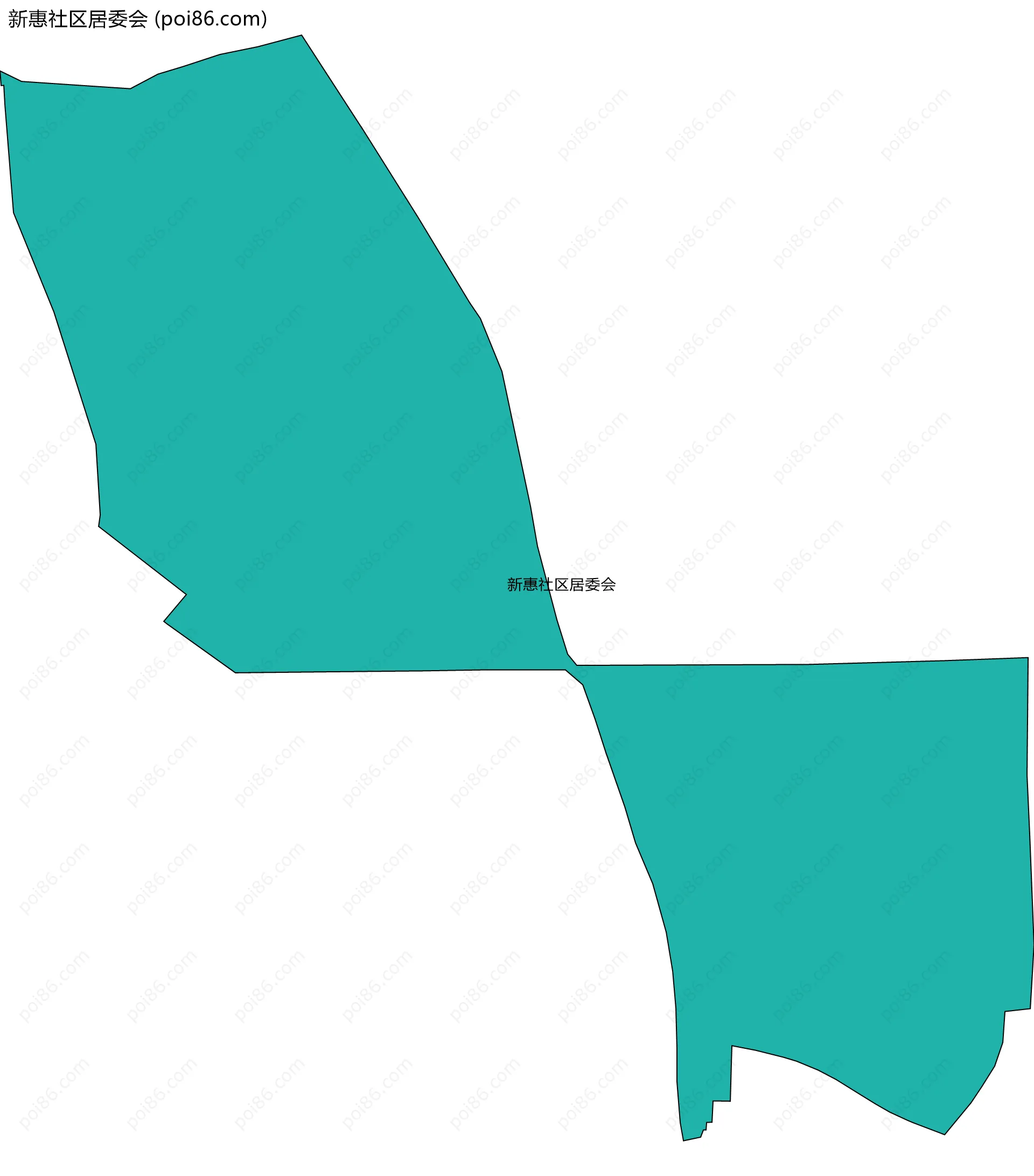 新惠社区居委会边界地图