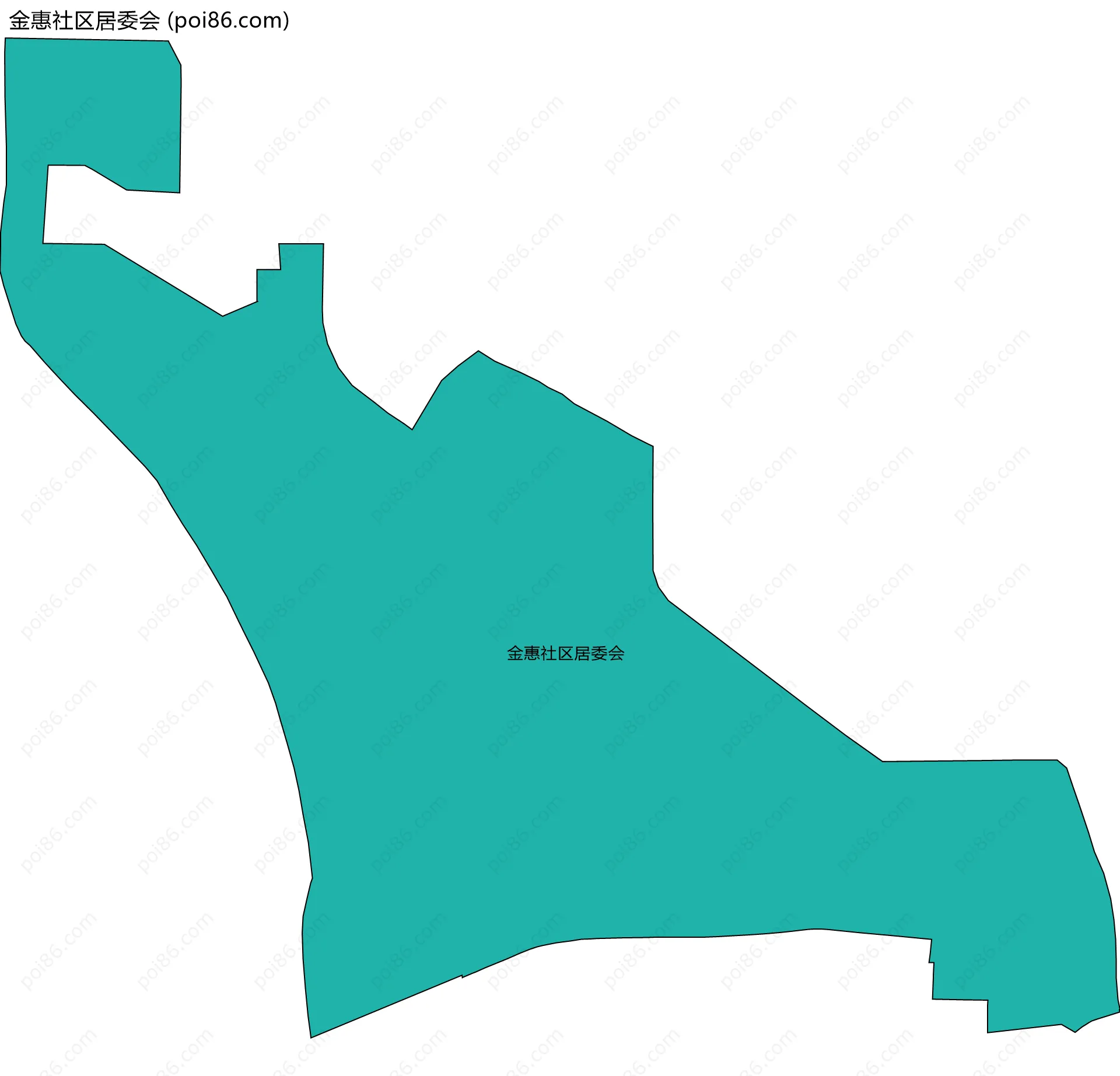 金惠社区居委会边界地图