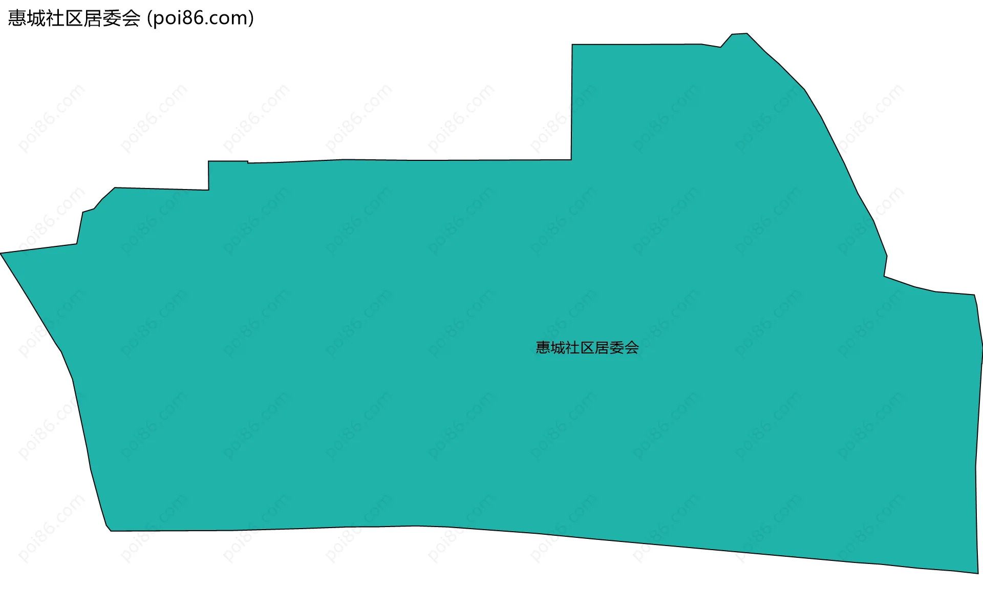 惠城社区居委会边界地图