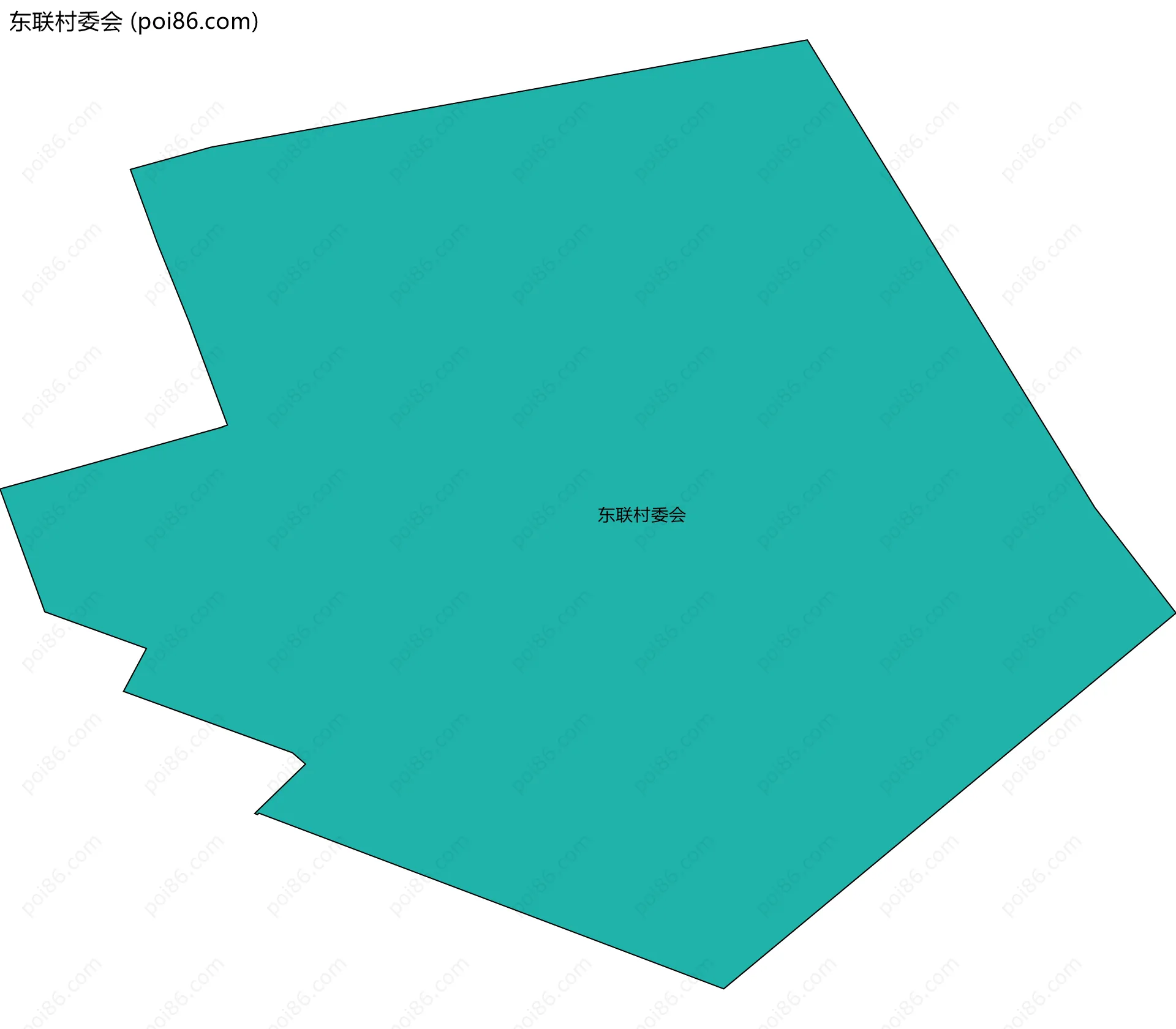 东联村委会边界地图