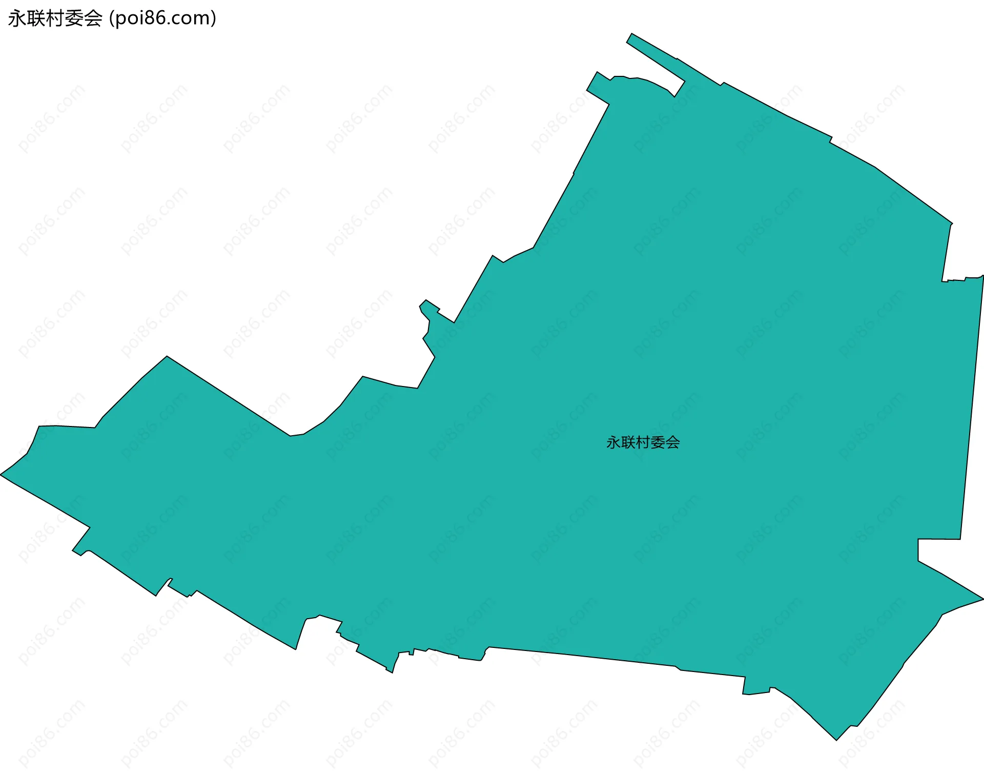 永联村委会边界地图