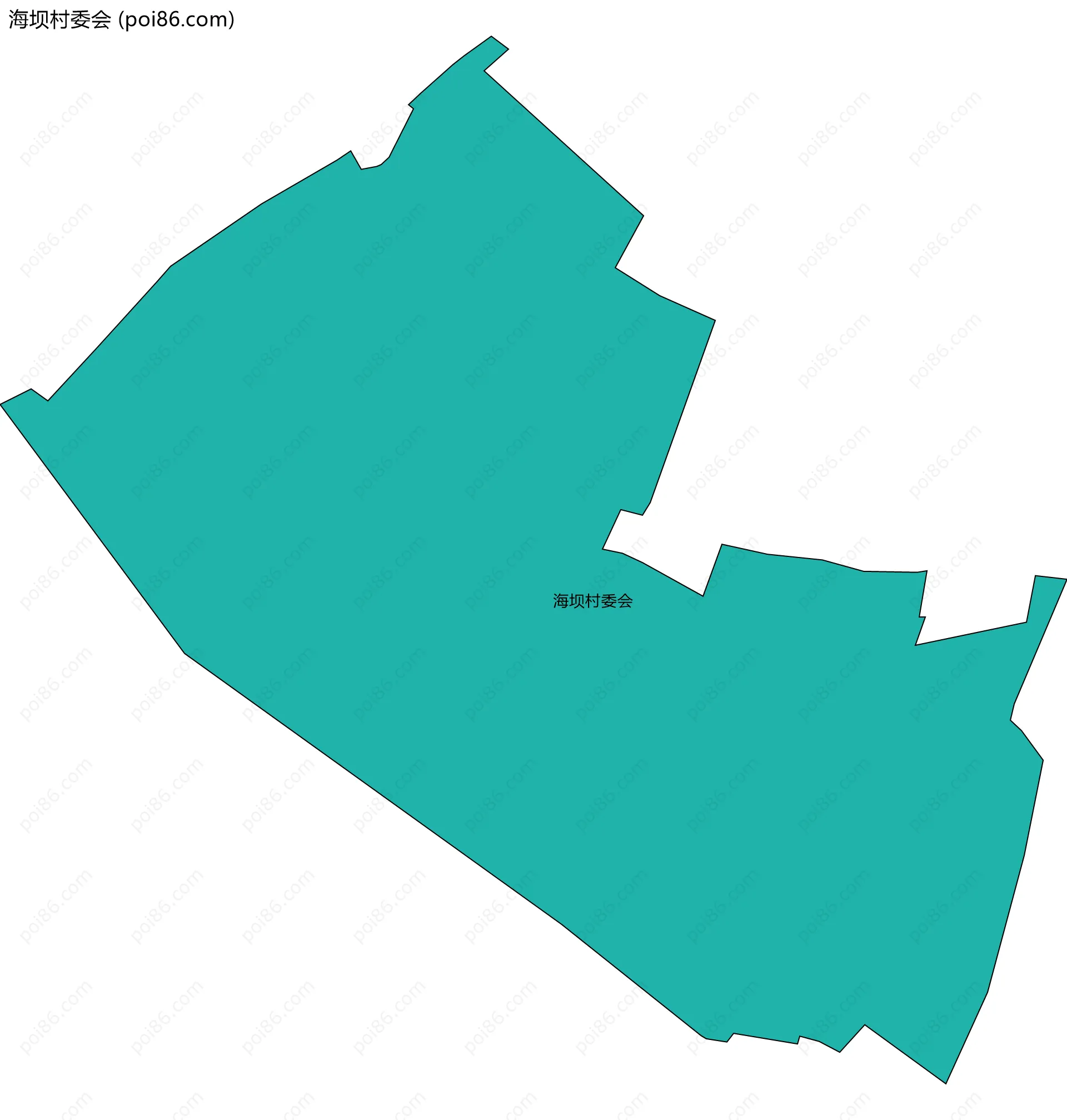 海坝村委会边界地图