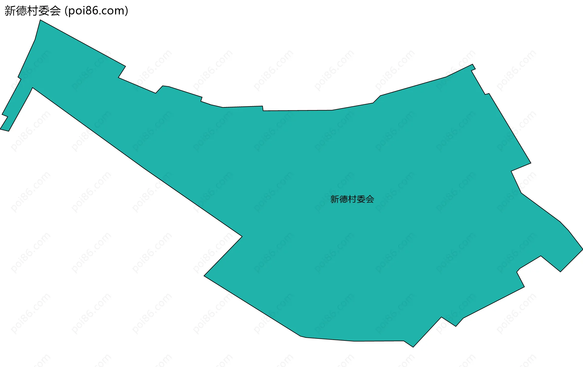 新德村委会边界地图