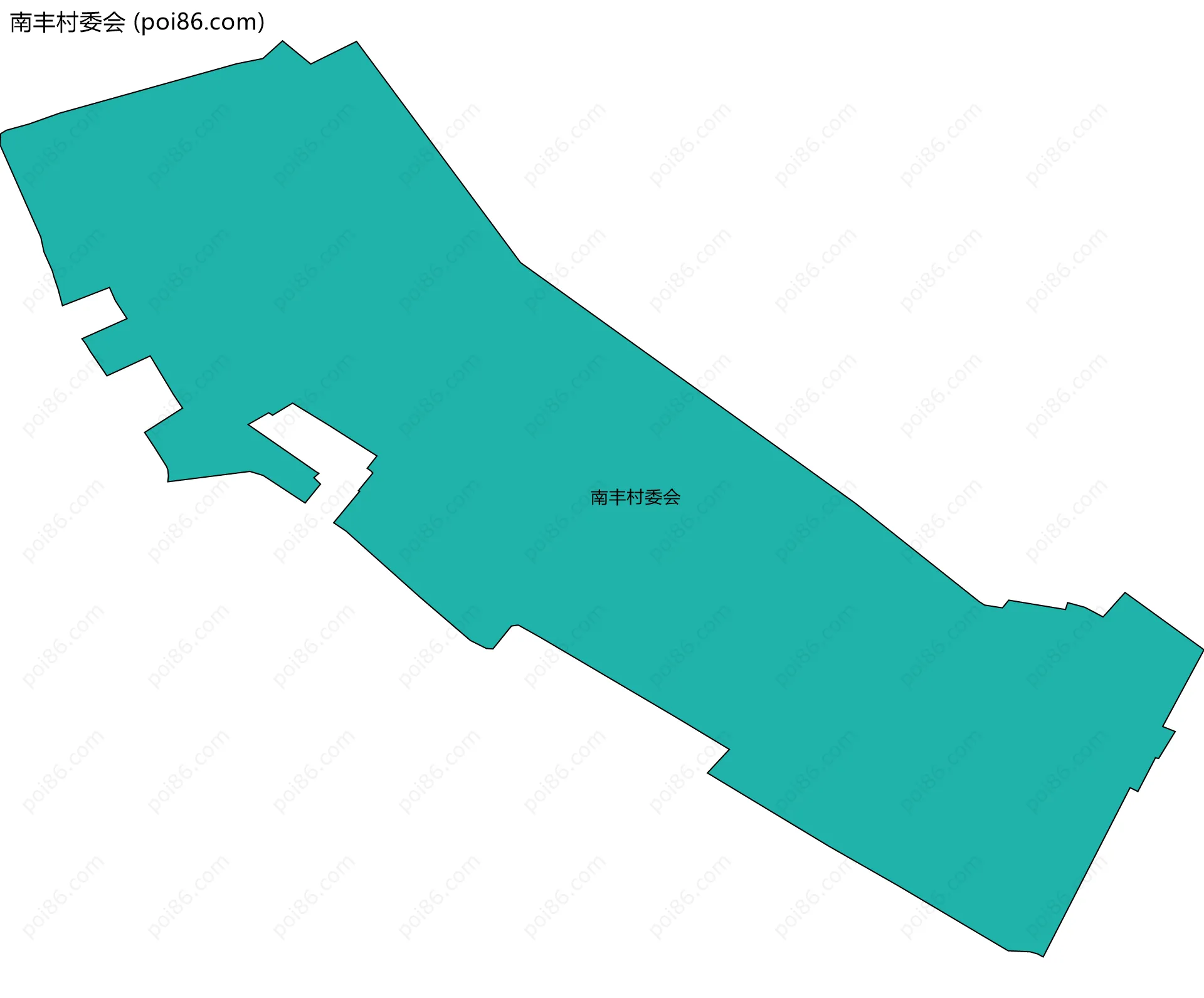 南丰村委会边界地图