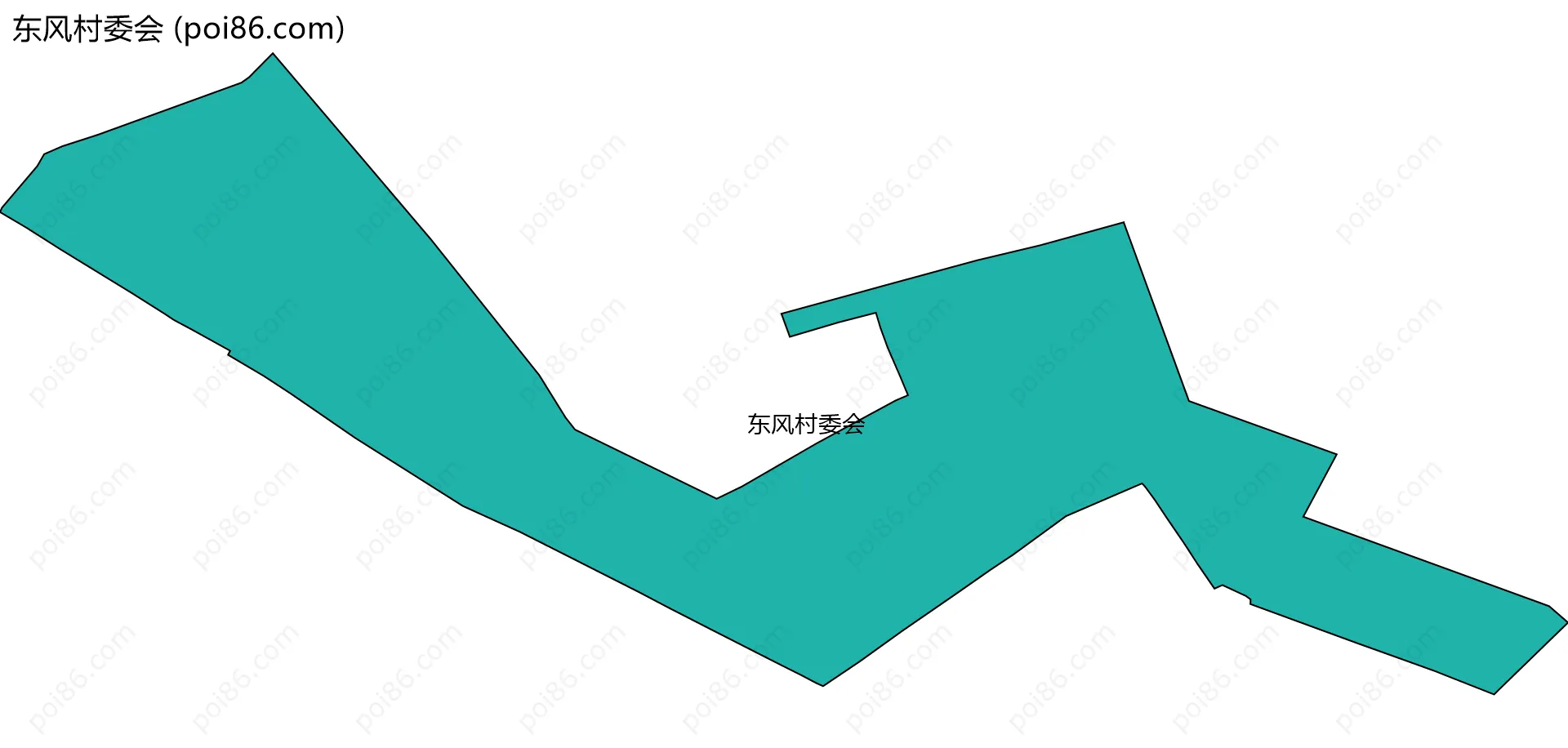 东风村委会边界地图