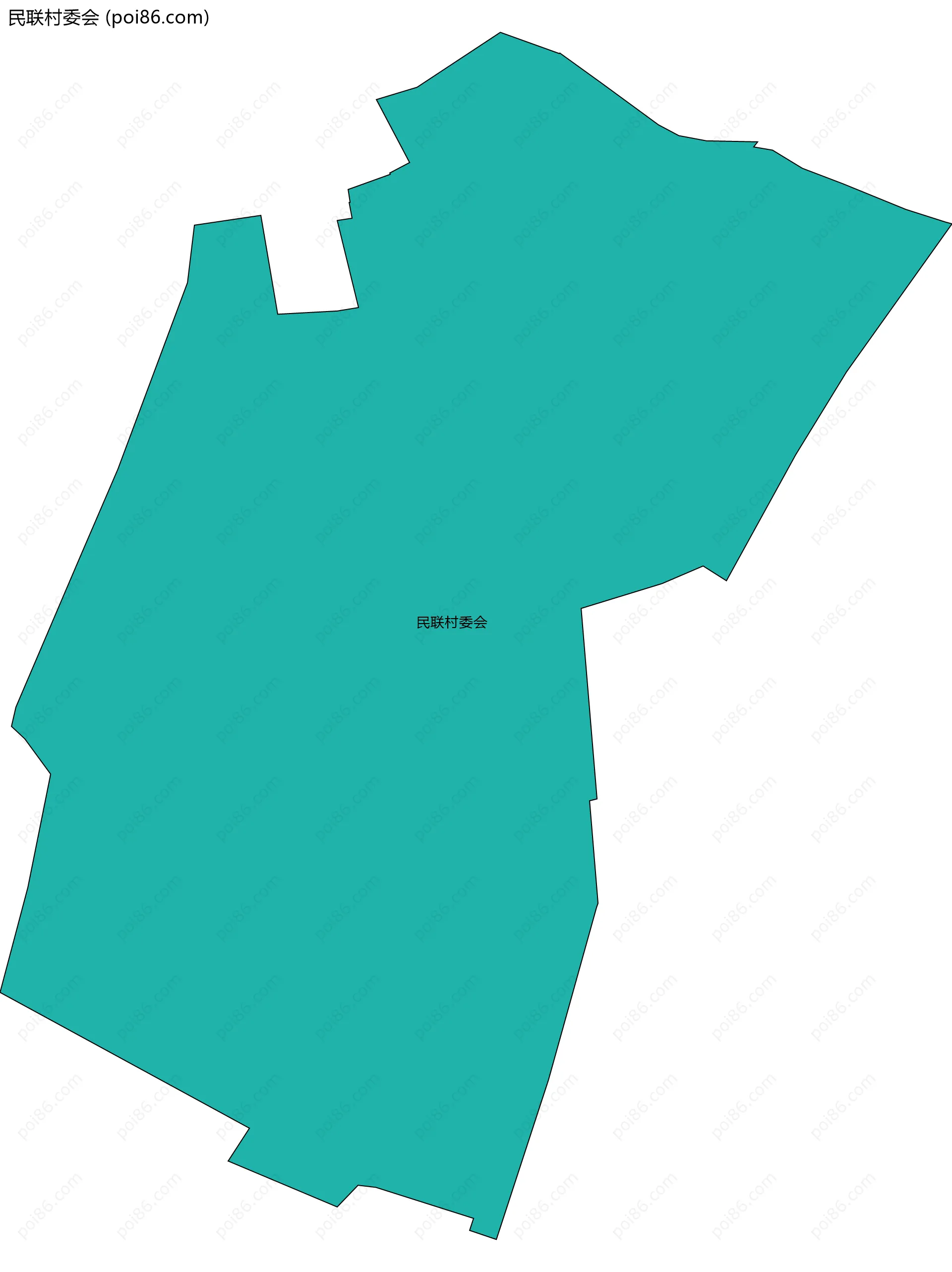 民联村委会边界地图