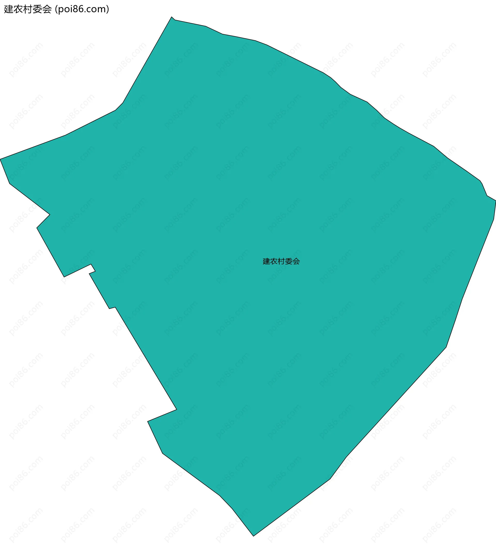 建农村委会边界地图