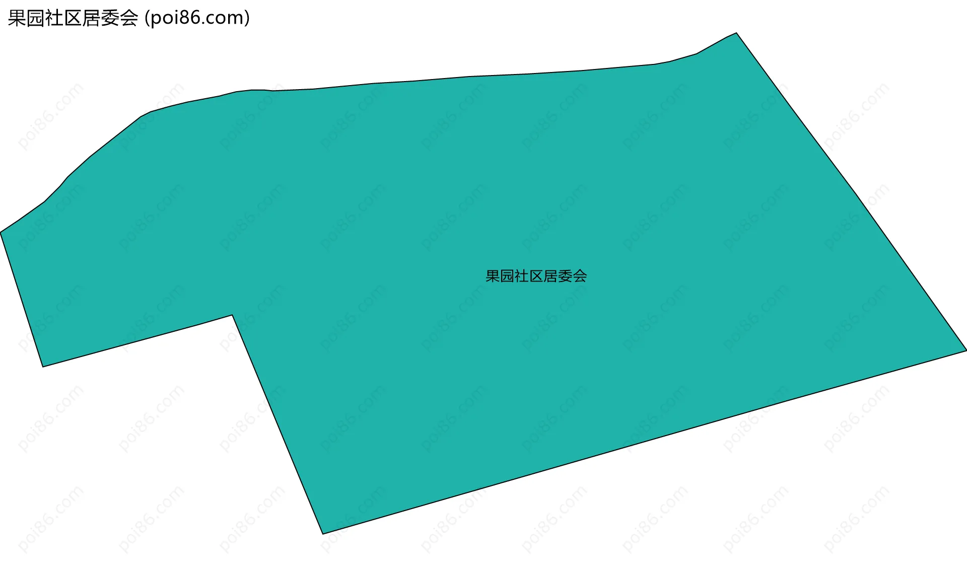 果园社区居委会边界地图
