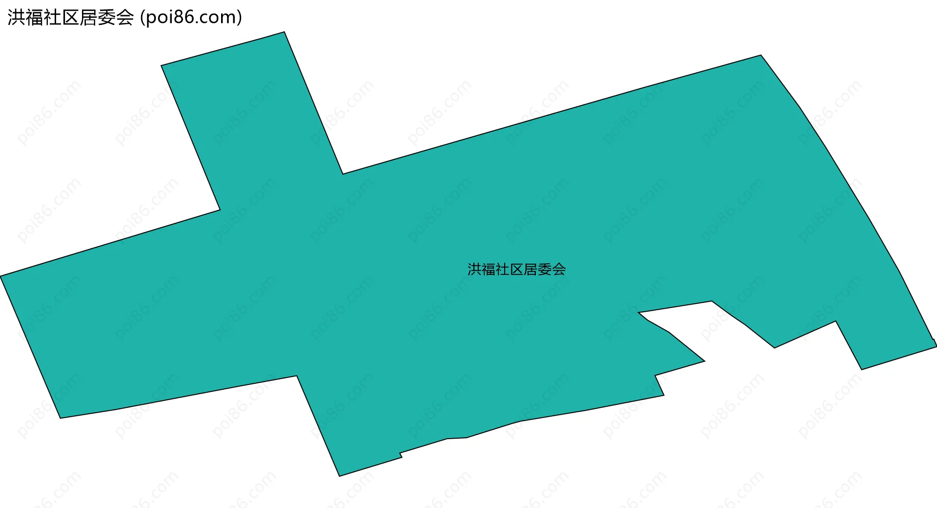 洪福社区居委会边界地图