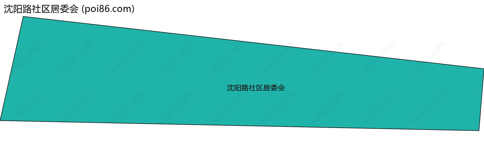 沈阳路社区居委会边界地图