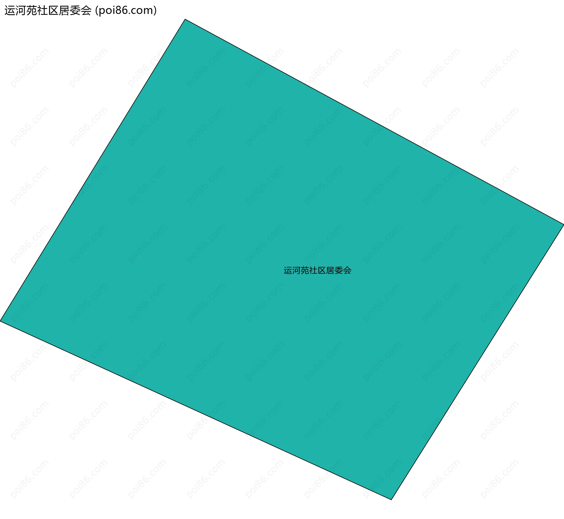 运河苑社区居委会边界地图