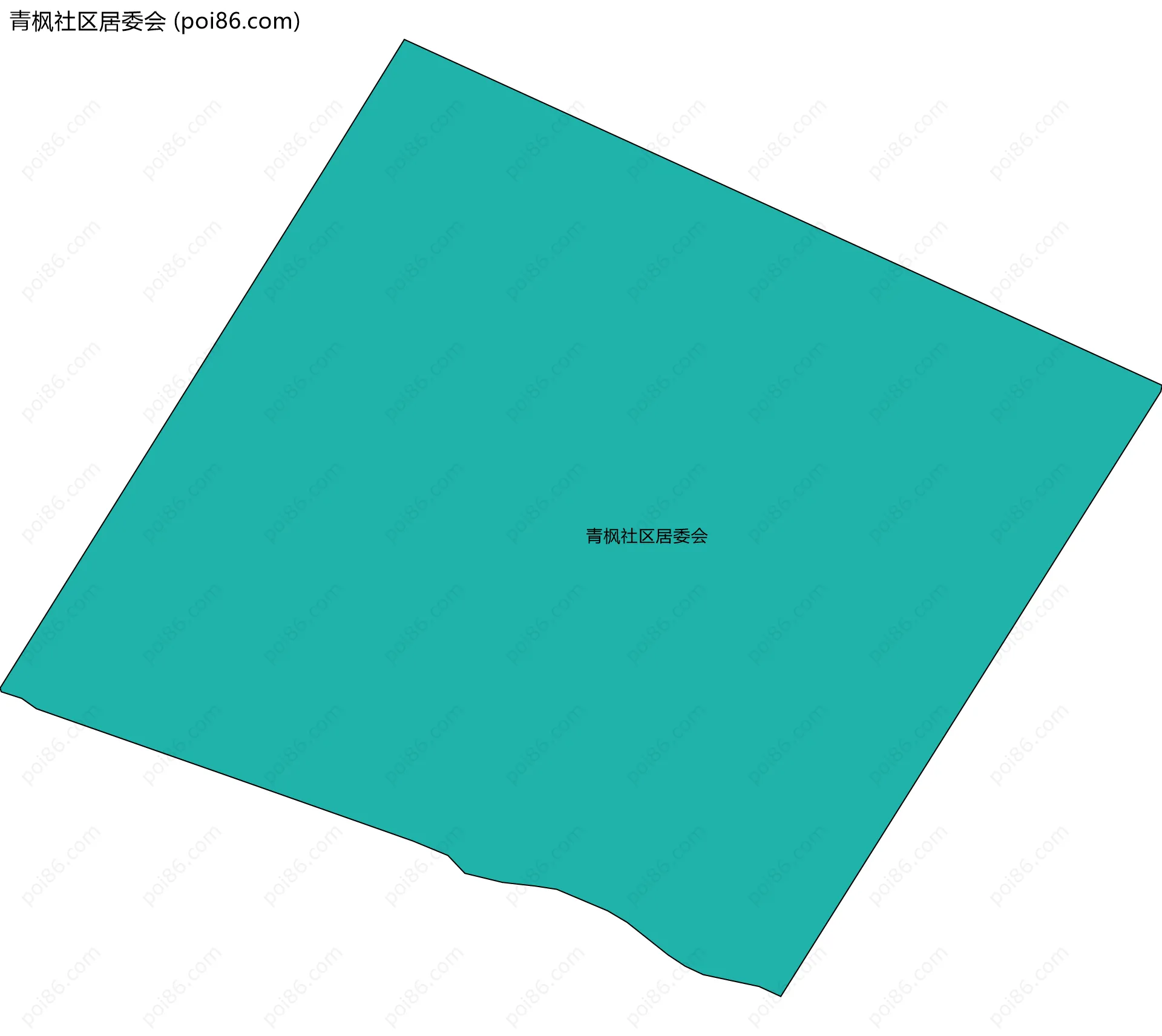 青枫社区居委会边界地图